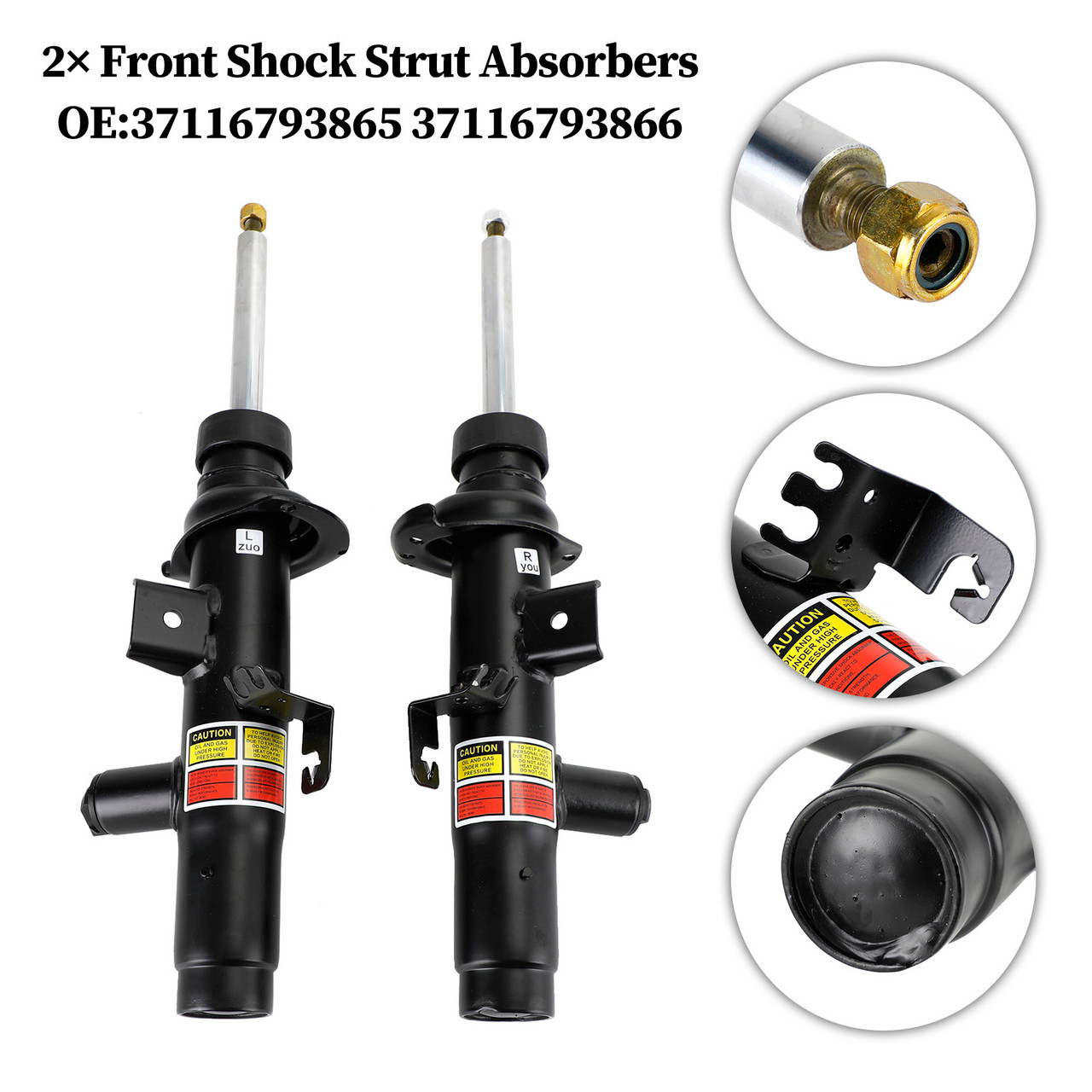 14-16 BMW 435I Front Shock Strut Absorbers 37116793865 37116793866