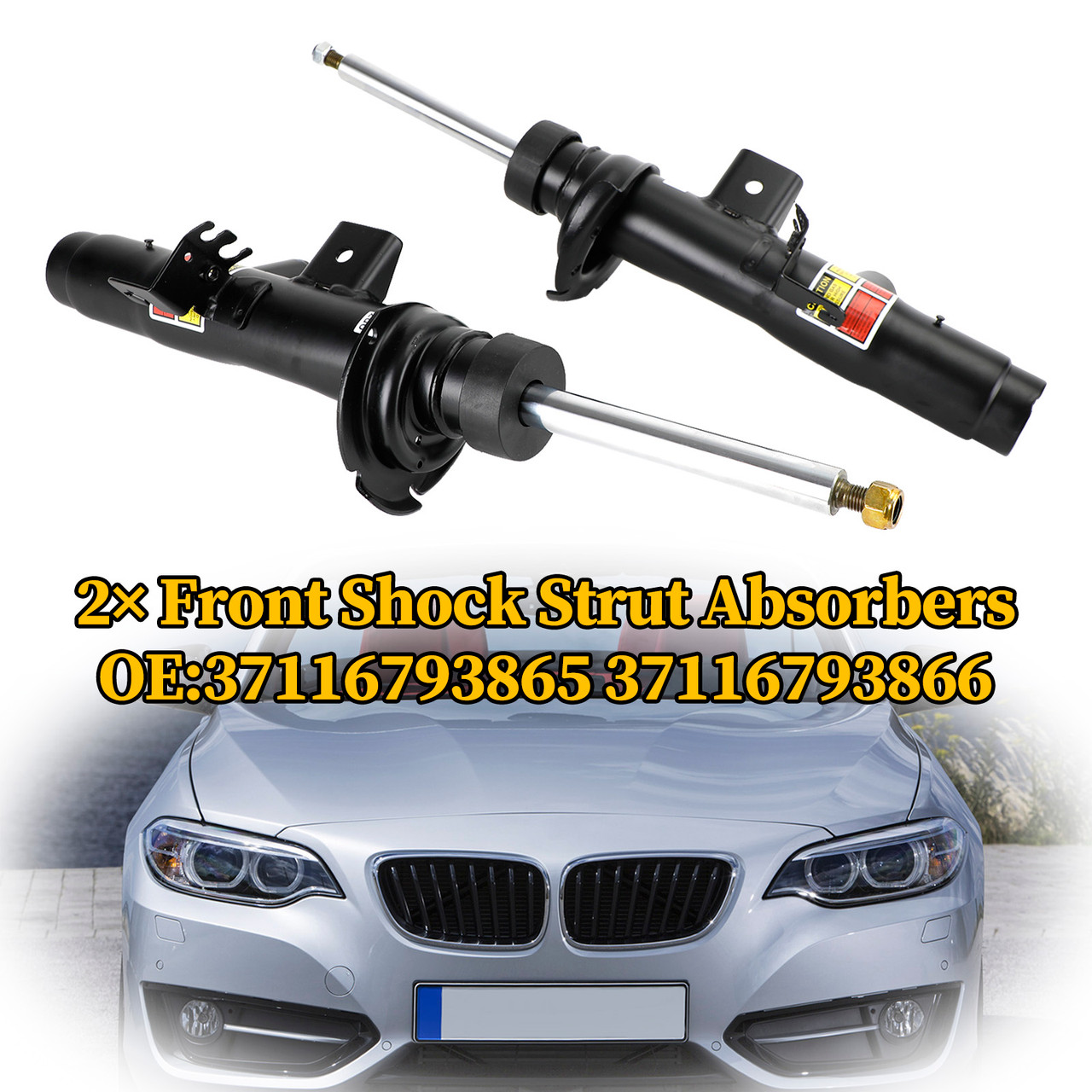 13-15 BMW ACTIVEHYBRID 3 Front Shock Strut Absorbers 37116793865 37116793866