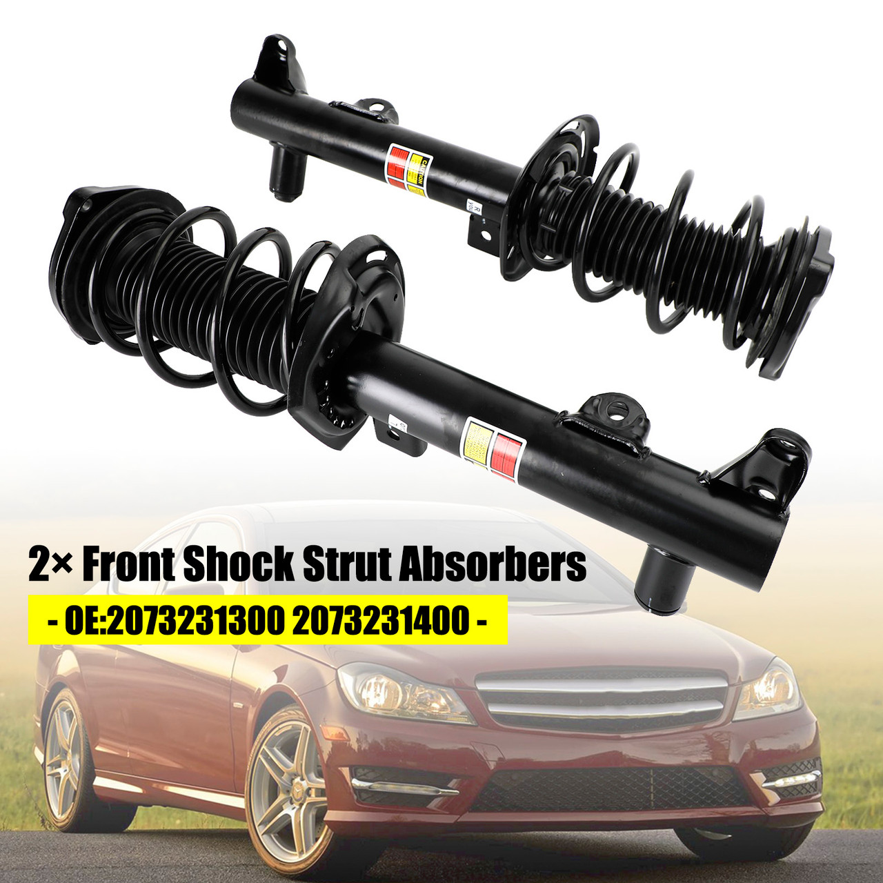 12-15 Mercedes Benz C-Class Coupe (C204) Front Shock Strut Absorbers 2073231300 2073231400