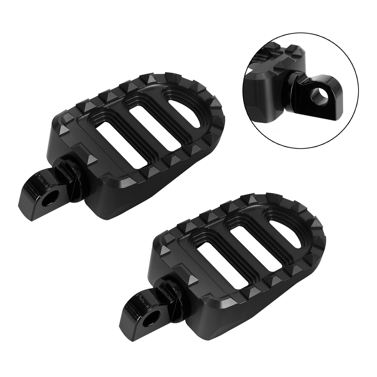 Front Footrests Foot Peg fit for Dyna Sportster 883 Electra Glide Road Glide BLK
