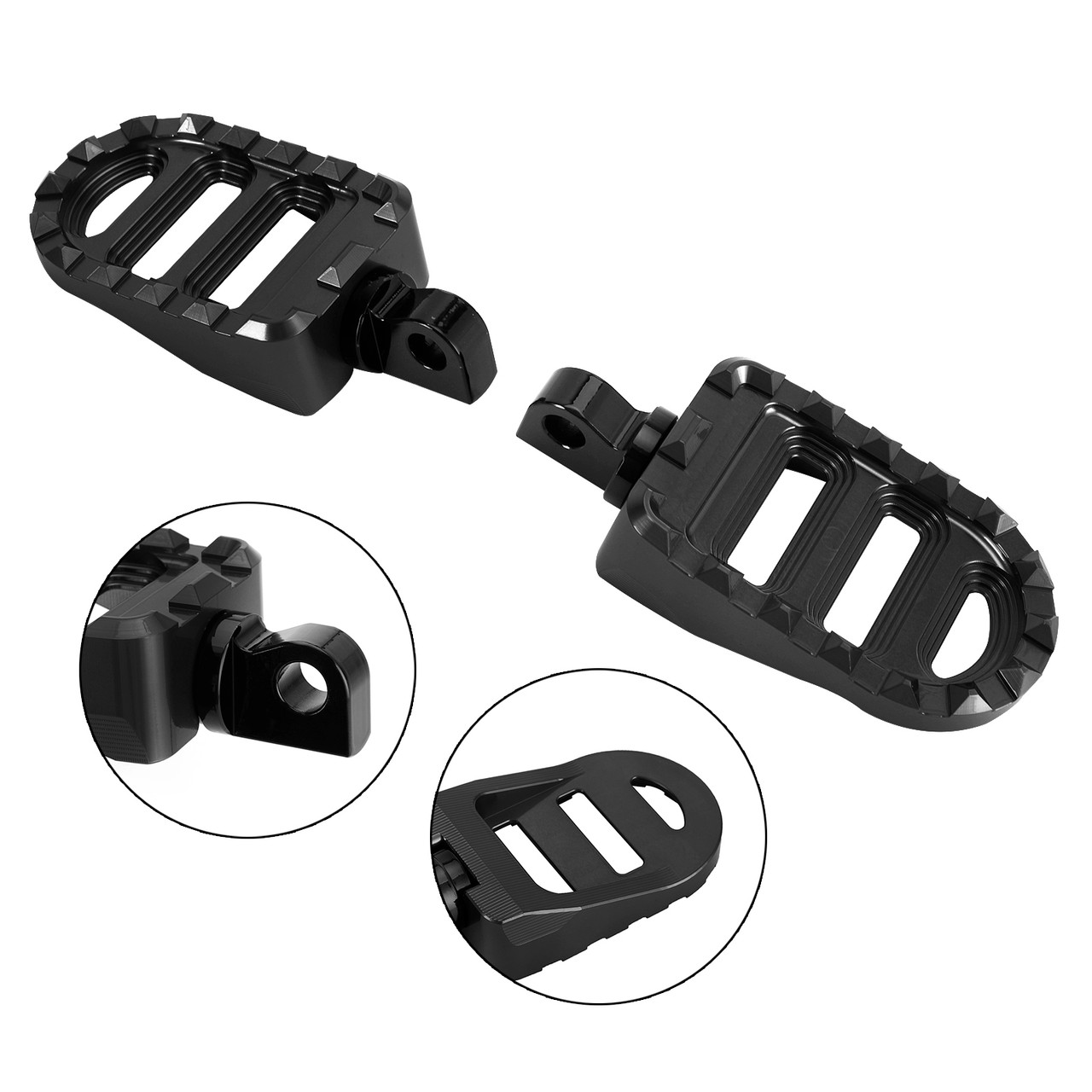 Front Footrests Foot Peg fit for Dyna Sportster 883 Electra Glide Road Glide BLK