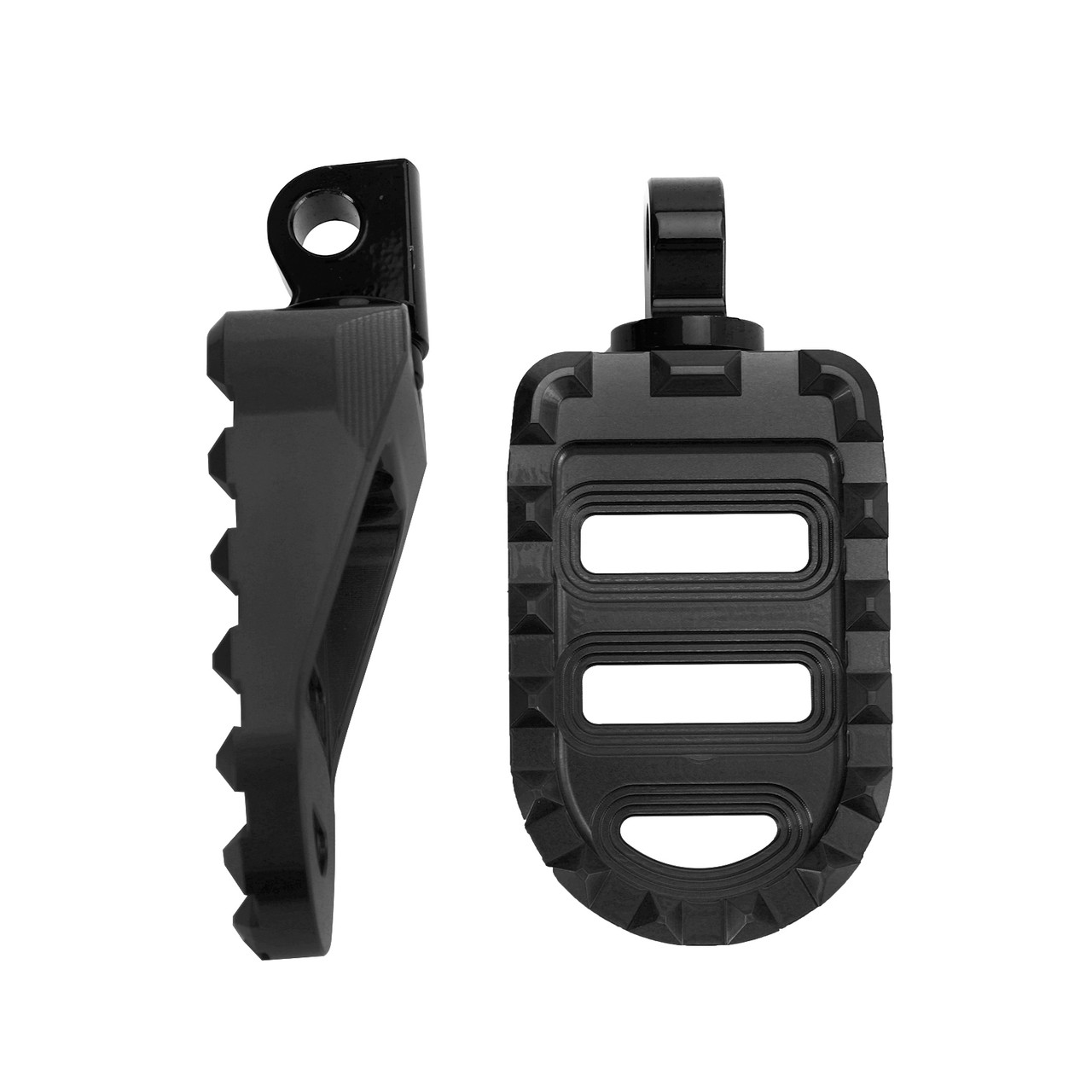 Front Footrests Foot Peg fit for Dyna Sportster 883 Electra Glide Road Glide BLK