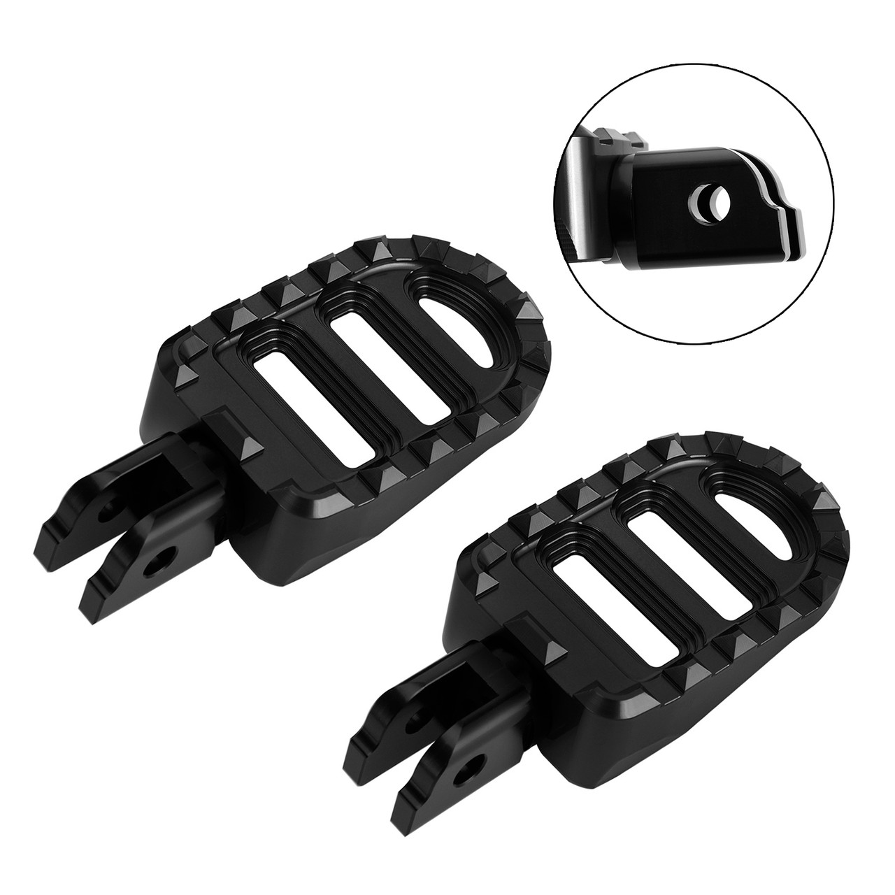 Front Footrests Foot Peg fit for Sportster S Lower Rider Fat Bob Softail Slim BLK