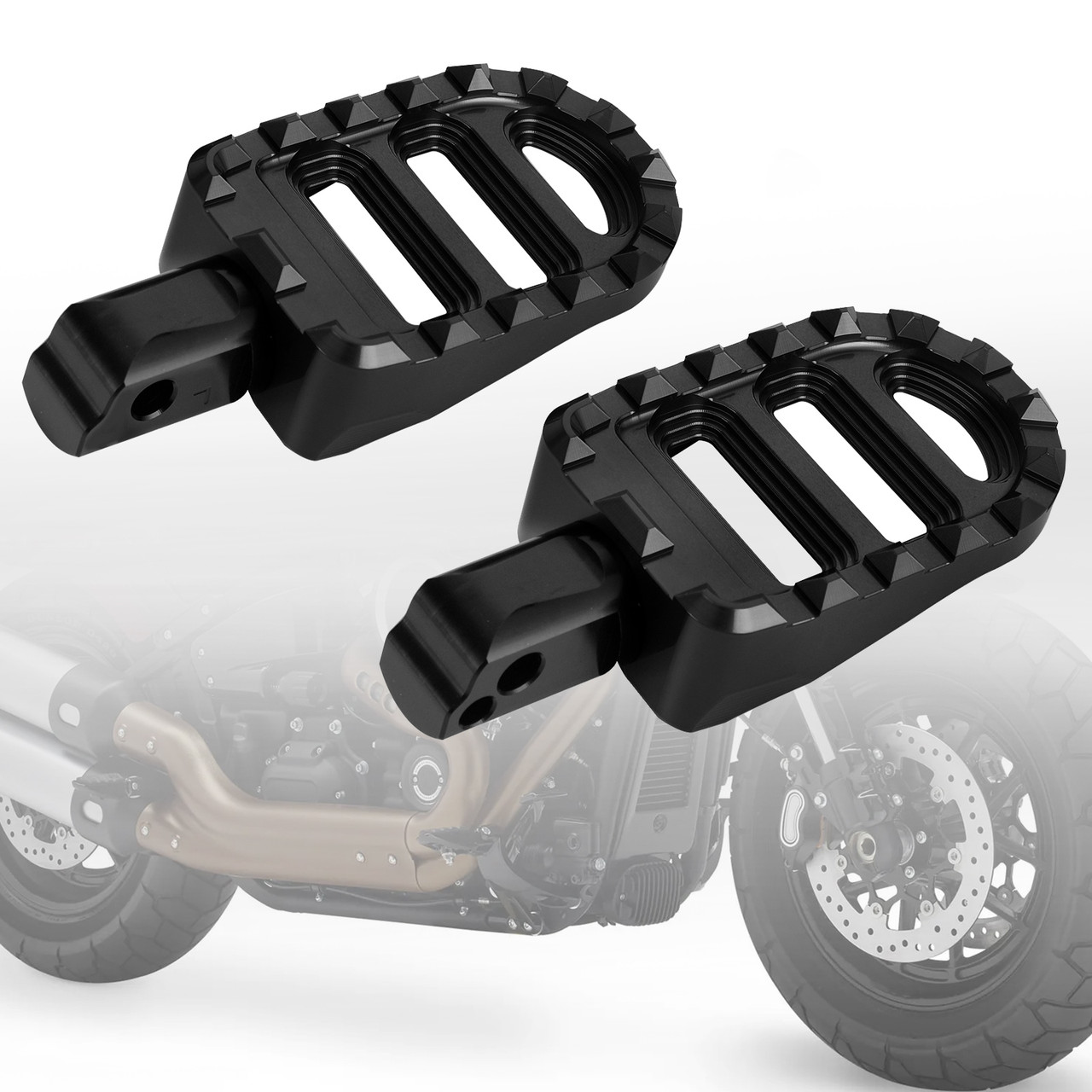 Rear Footrests Foot Peg fit for Sportster S Breakout Lower Rider Softail Slim BLK