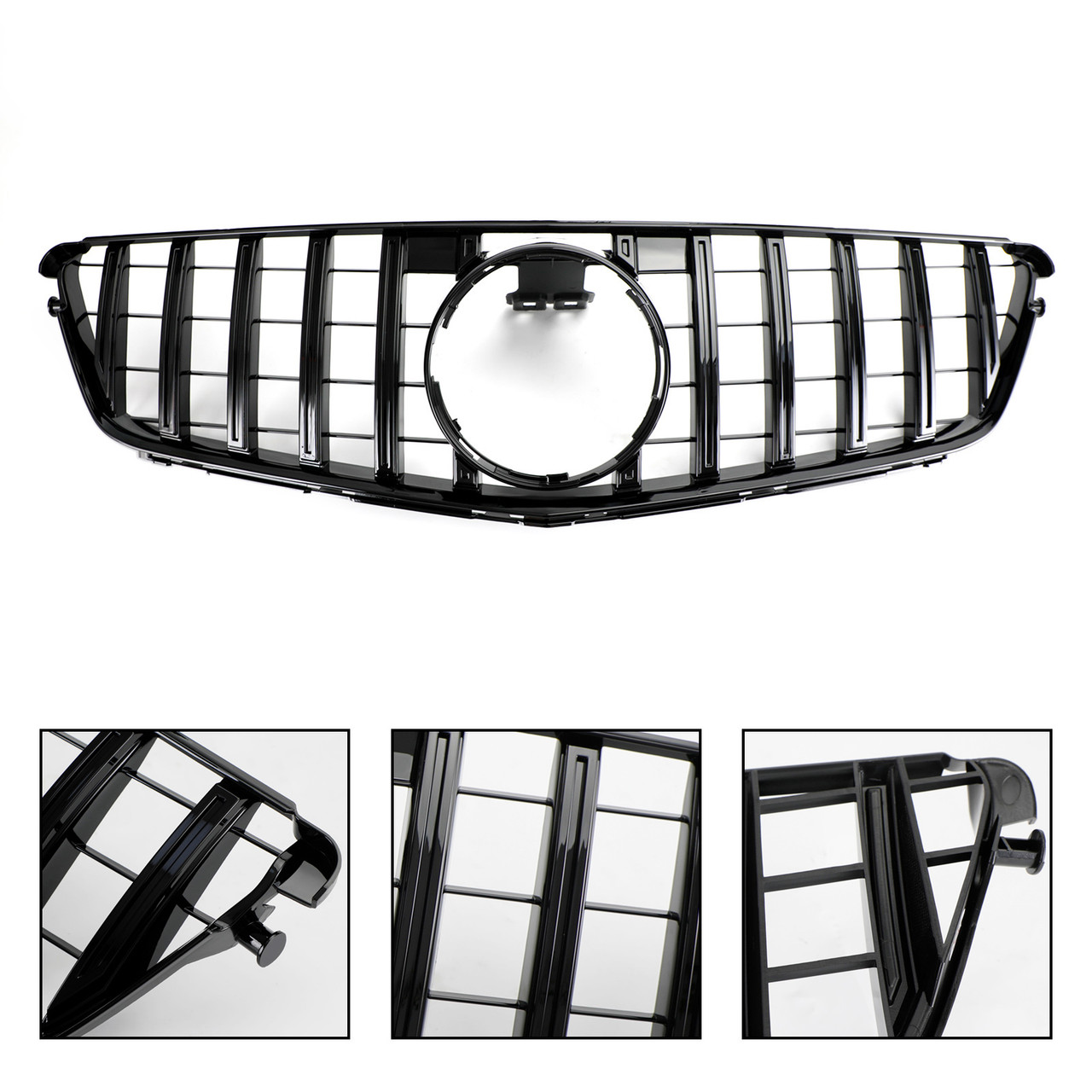 08-14 Mercedes-Benz W204 C-Class GTR Style Front Bumper Grille Grill