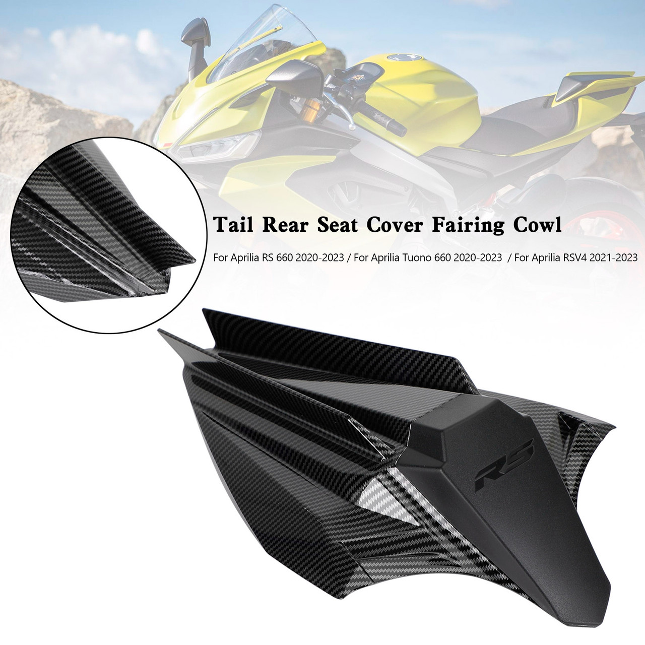 Rear Seat Cover Fairing Cowl For Aprilia RS 660 Tuono 660 RSV4 2020-2023 CBN