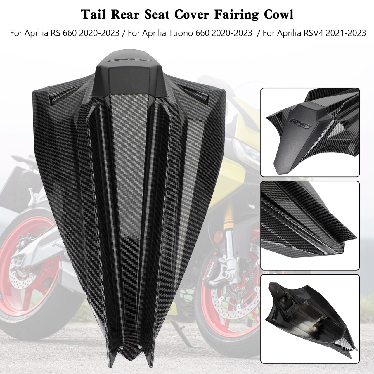 Rear Seat Cover Fairing Cowl For Aprilia RSV4 RS660 Tuono660 2020-2026 CBN