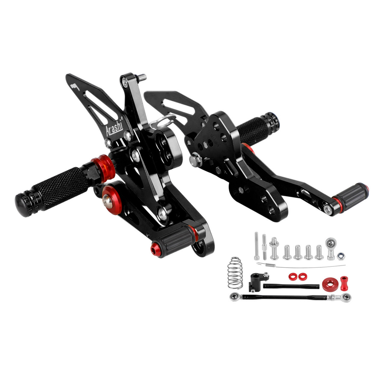 CNC Aluminum Rearsets Footpegs Black Fits Honda CB CBR 650 R 650 F