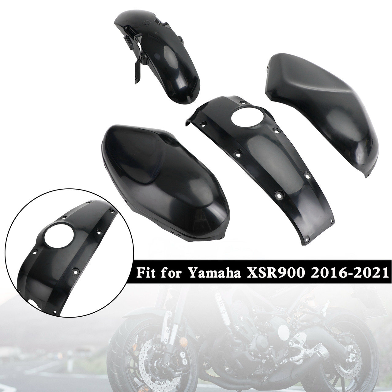 16-21 Yamaha XSR900 Unpainted Bodywork Fairing Injection Molding