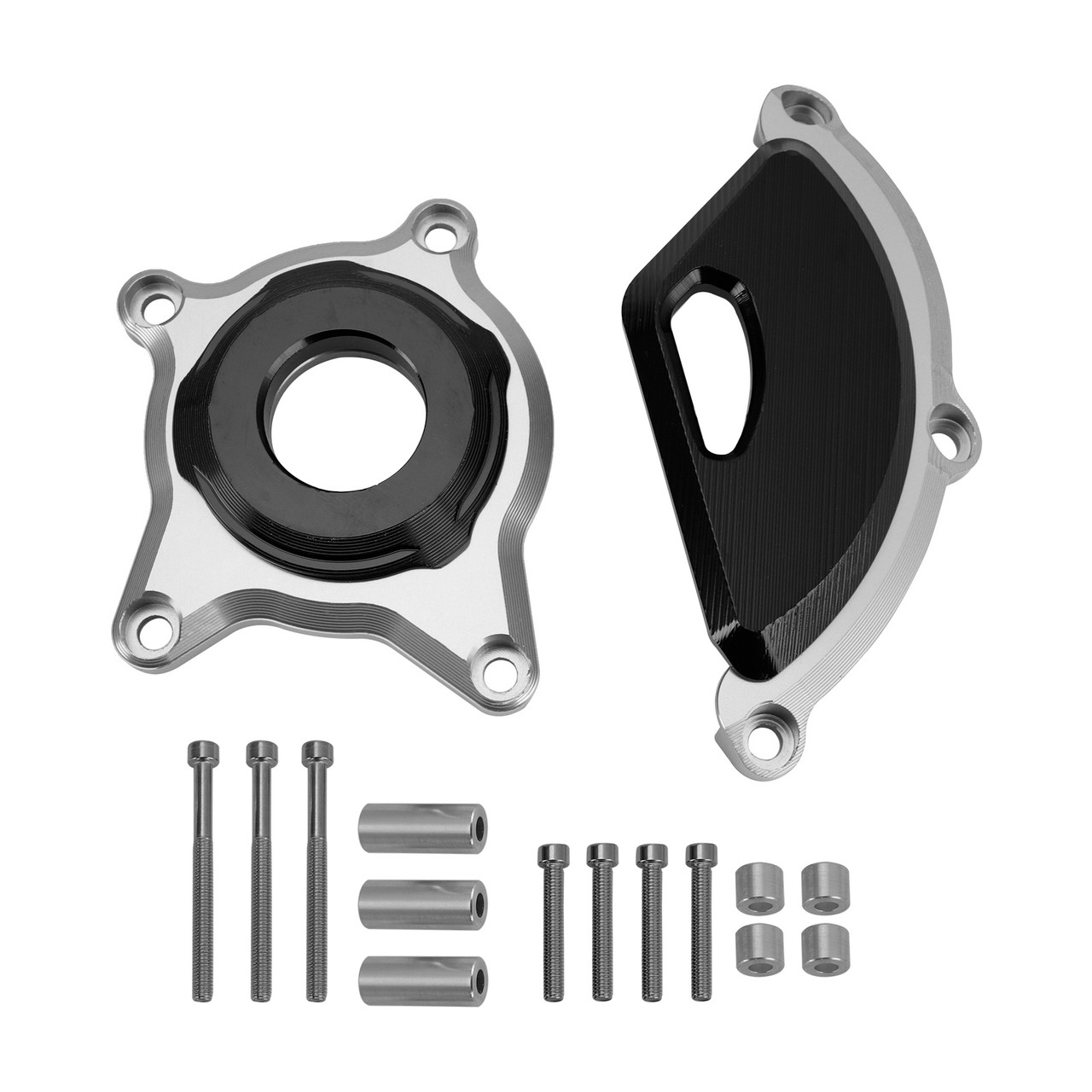 Plastic Engine Protector Covers Slider Titanium For Kawasaki Z900 Rs Cafe 17-23