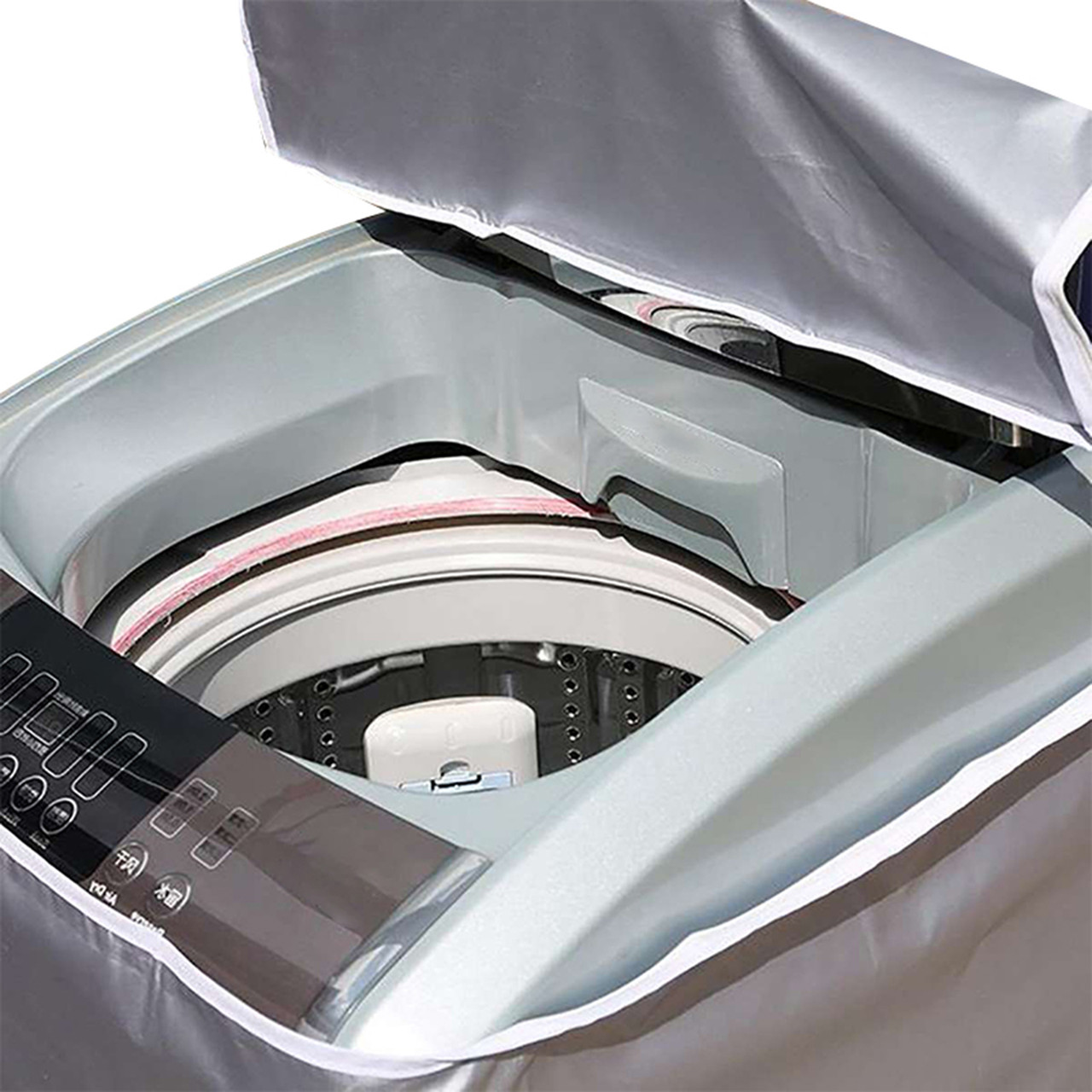 Dustproof Washing Machine Waterproof Protective Cover Front Load Wash Dryer L