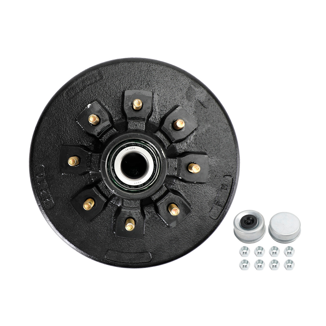 Grease Trailer Hub and Drum Assembly for 5.2K-7K Axles-12