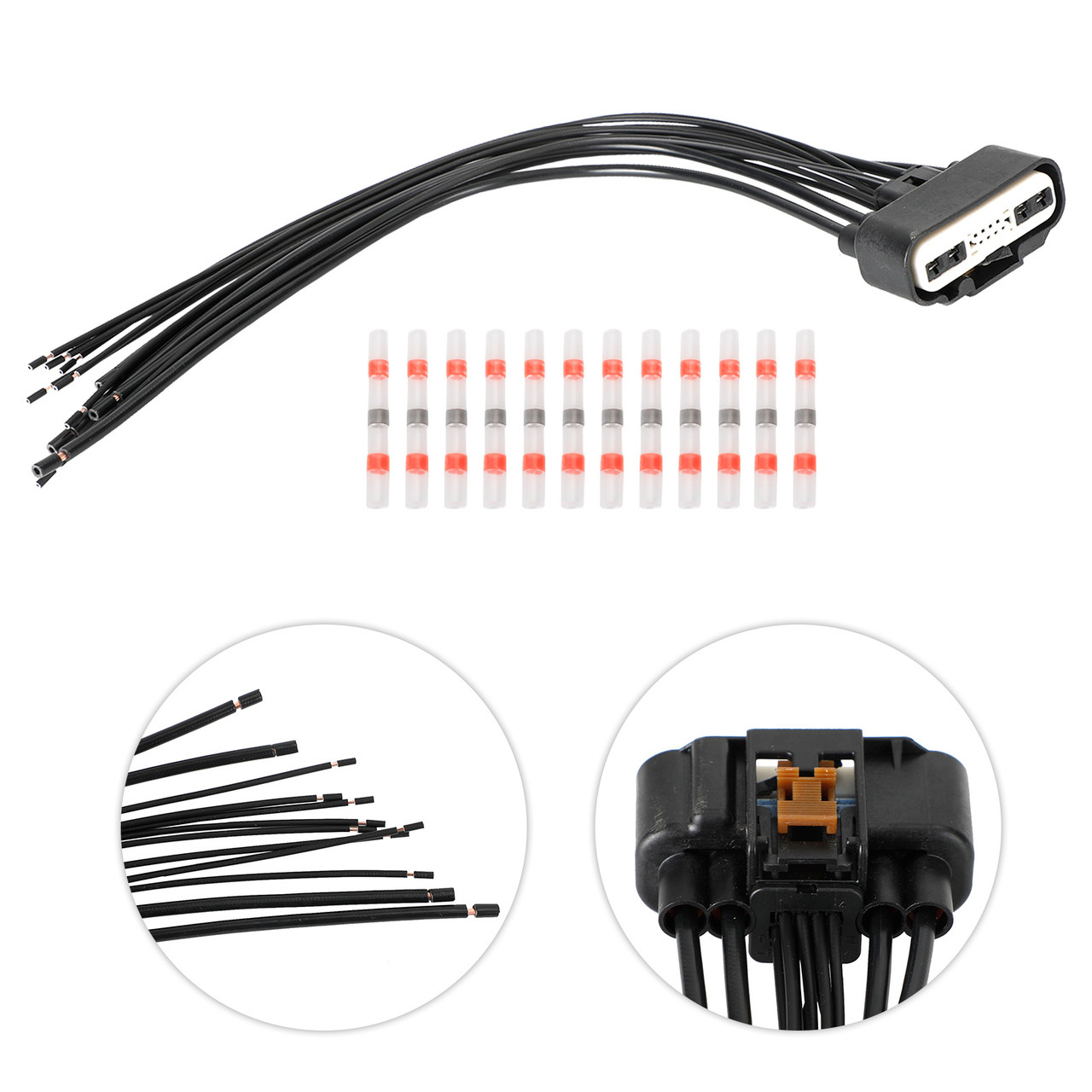 Wiper Motor Connector Plug Replacement 12 pin Repair Kit for Ford Transit Custom
