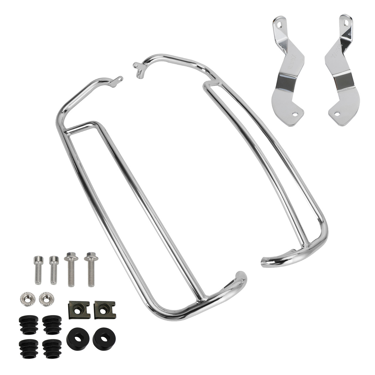 Engine Guard Crash Bar Frame Protector Bumper Silver For Vespa Gts Gtv 300 21-22