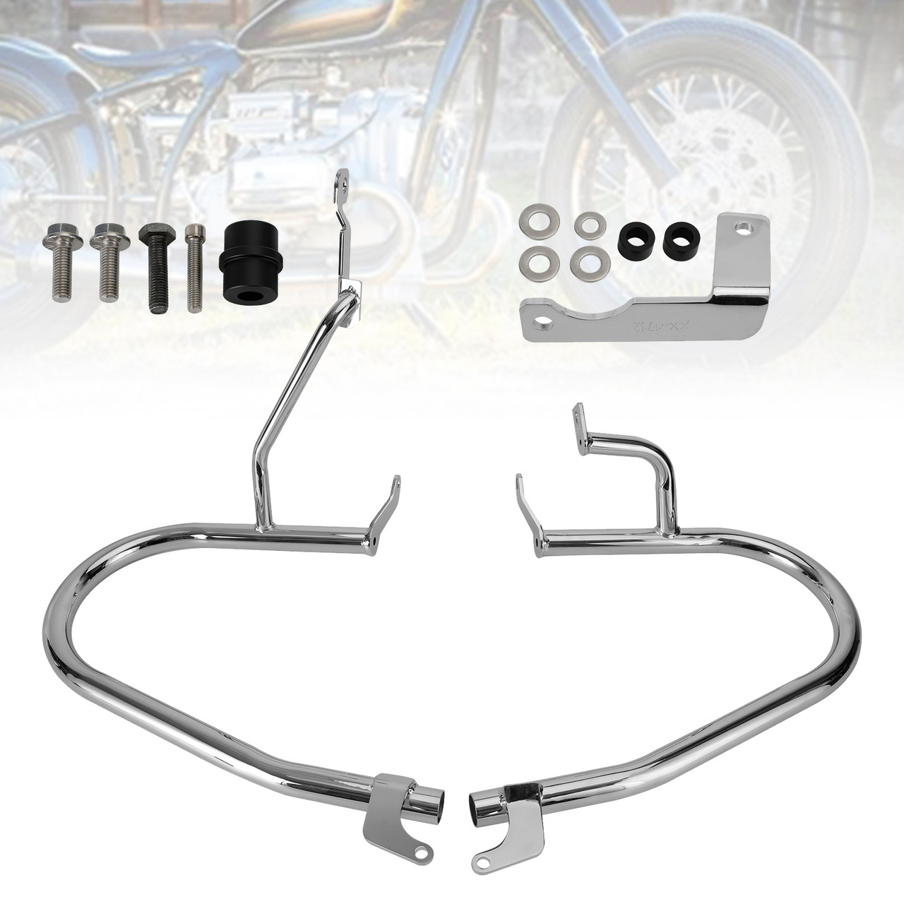 Engine Guard Crash Bar Frame Protector Bumper Steel Chrome For Bmw R18 20-22 21