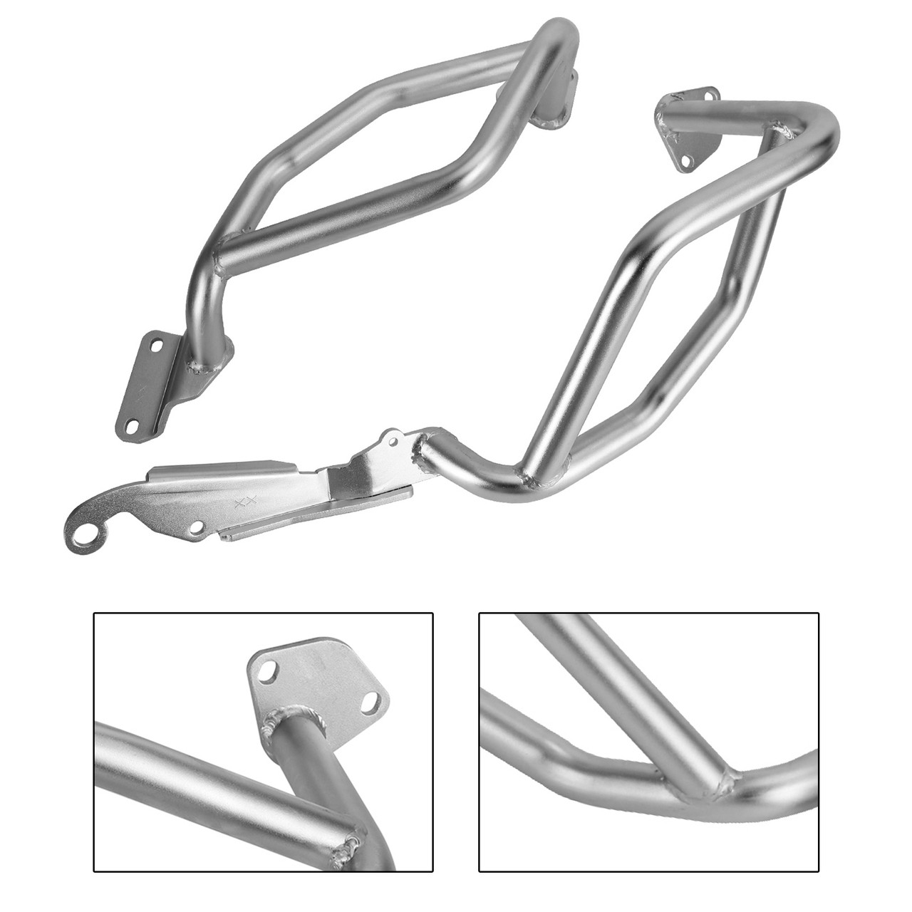 Crash Bar Lower Engine Guard Steel Frame Silver Fit For Honda Crf 1100L 20-22 21