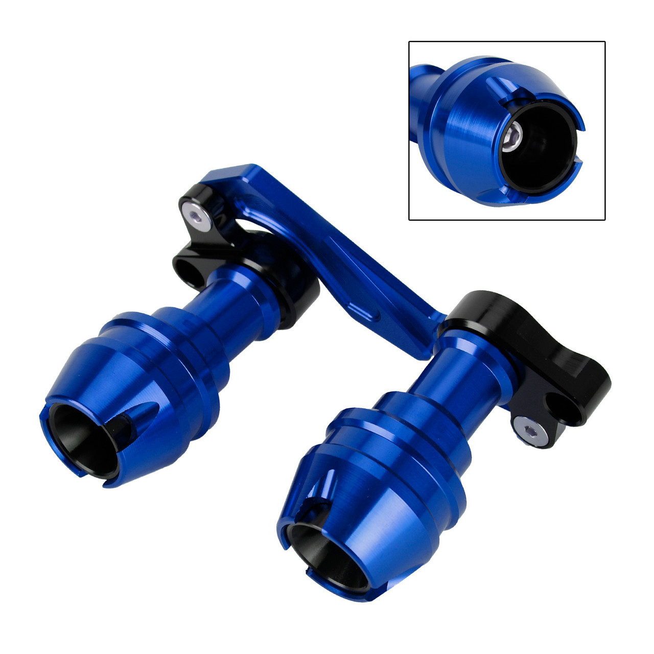 Crash Bobbins Protector Sliders Aluminum Blue For Yamaha Nvx Aerox Nmax 15-19