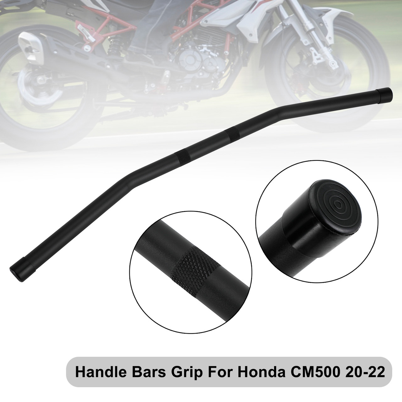 Alloy 7/8" 22mm Handlebars Handle Bars Black For HONDA CM500 2017-2022 2021
