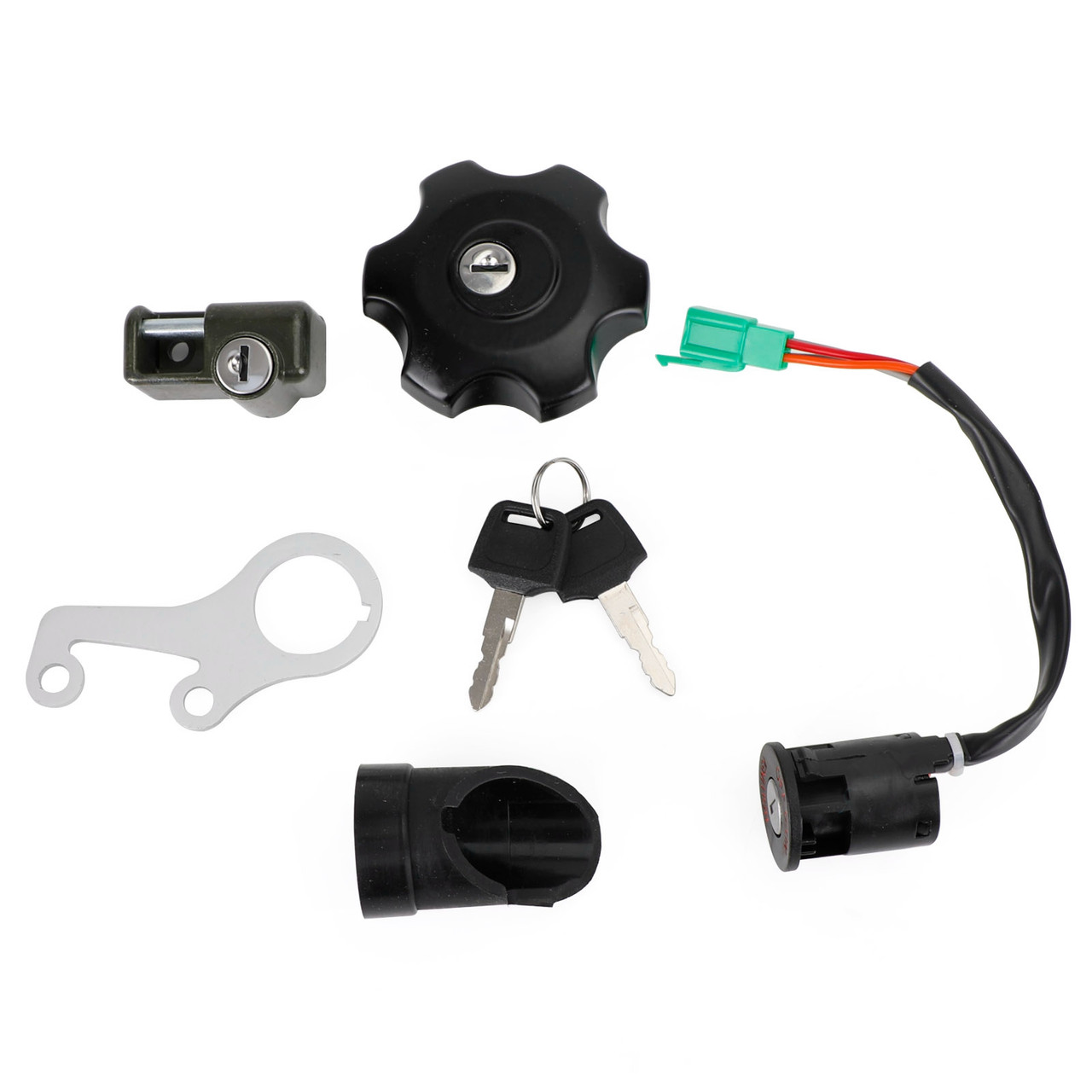 Ignition Key Switch Gas Cap Helmet Lock Set For Suzuki DR-Z DRZ400