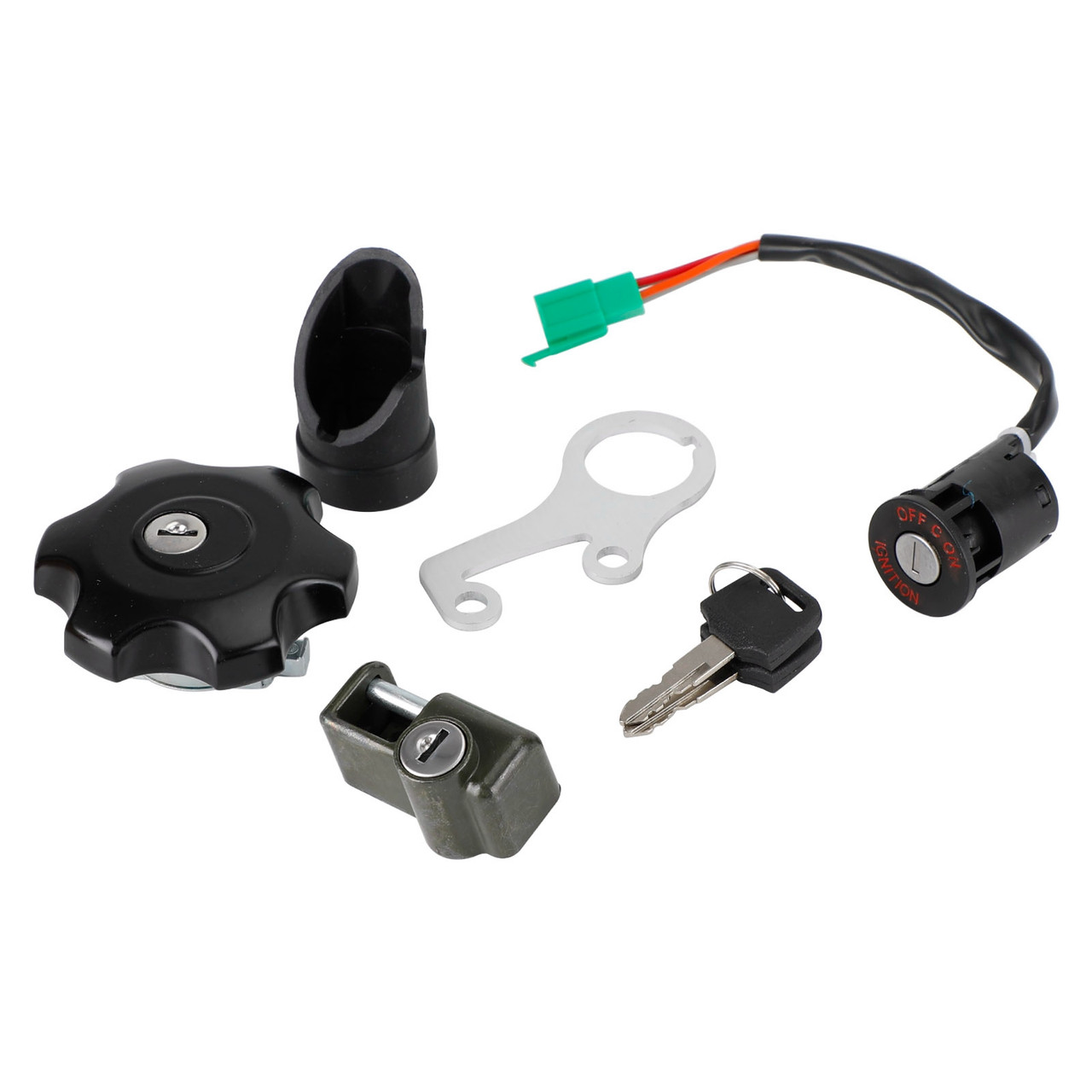 Ignition Key Switch Gas Cap Helmet Lock Set For Suzuki DR-Z DRZ400