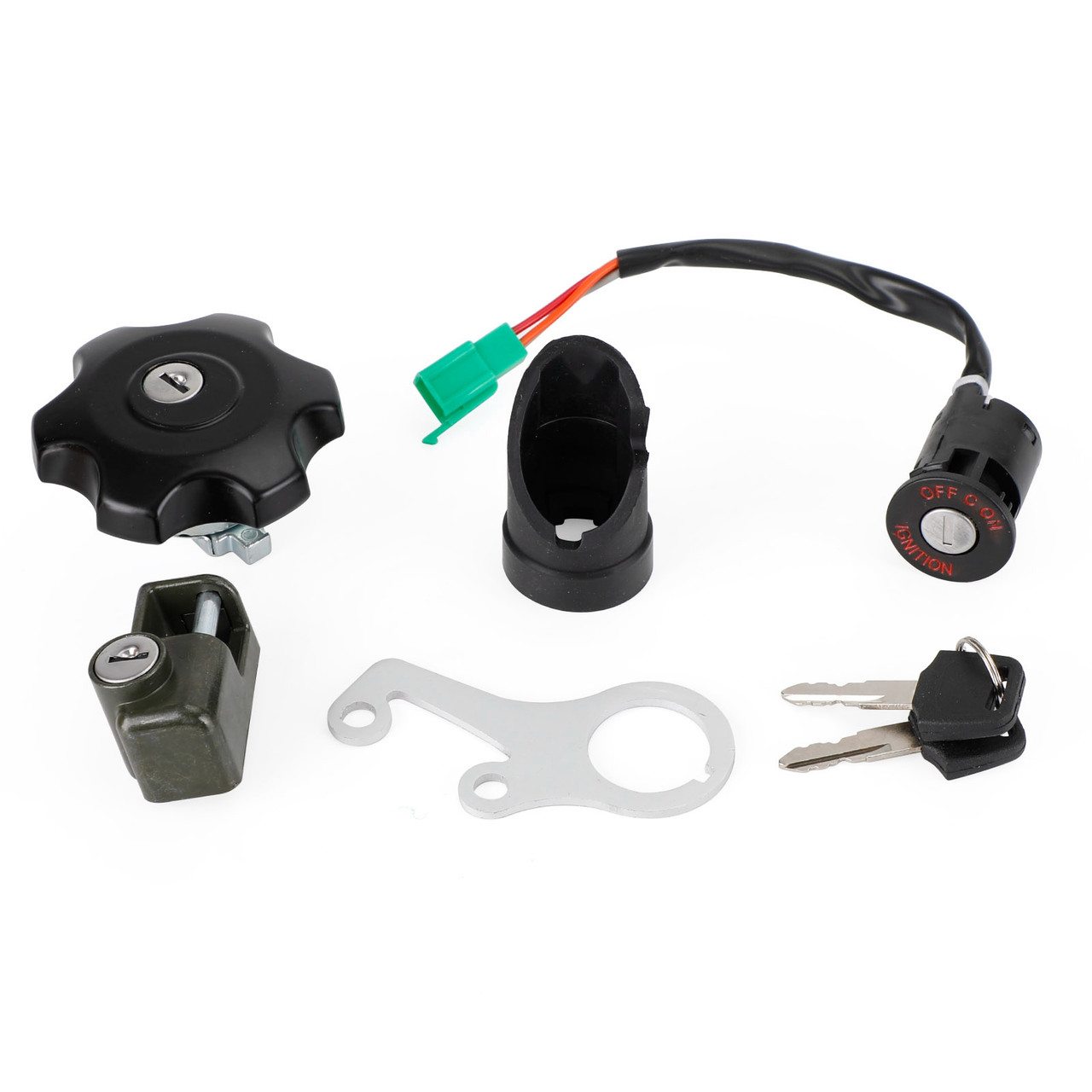 Ignition Key Switch Gas Cap Helmet Lock Set For Suzuki DR-Z DRZ400 SM 2007-2022