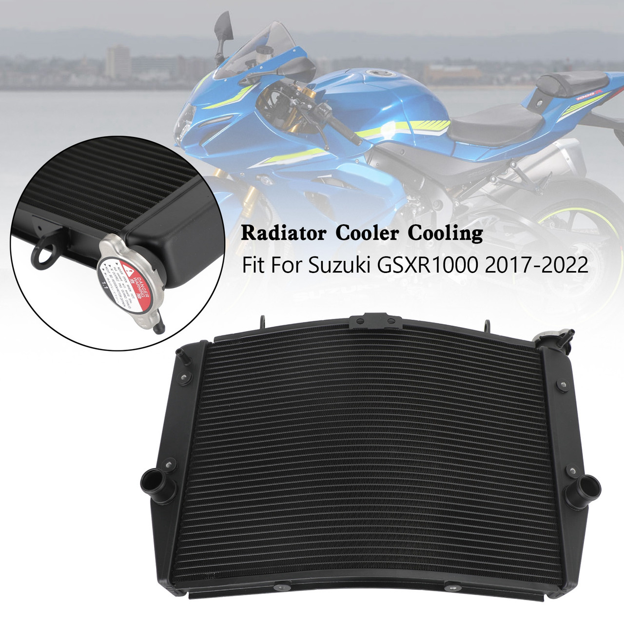 Engine Radiator Cooler Cooling Fit For Suzuki GSXR 1000 GSX-R 2017-2022 K11
