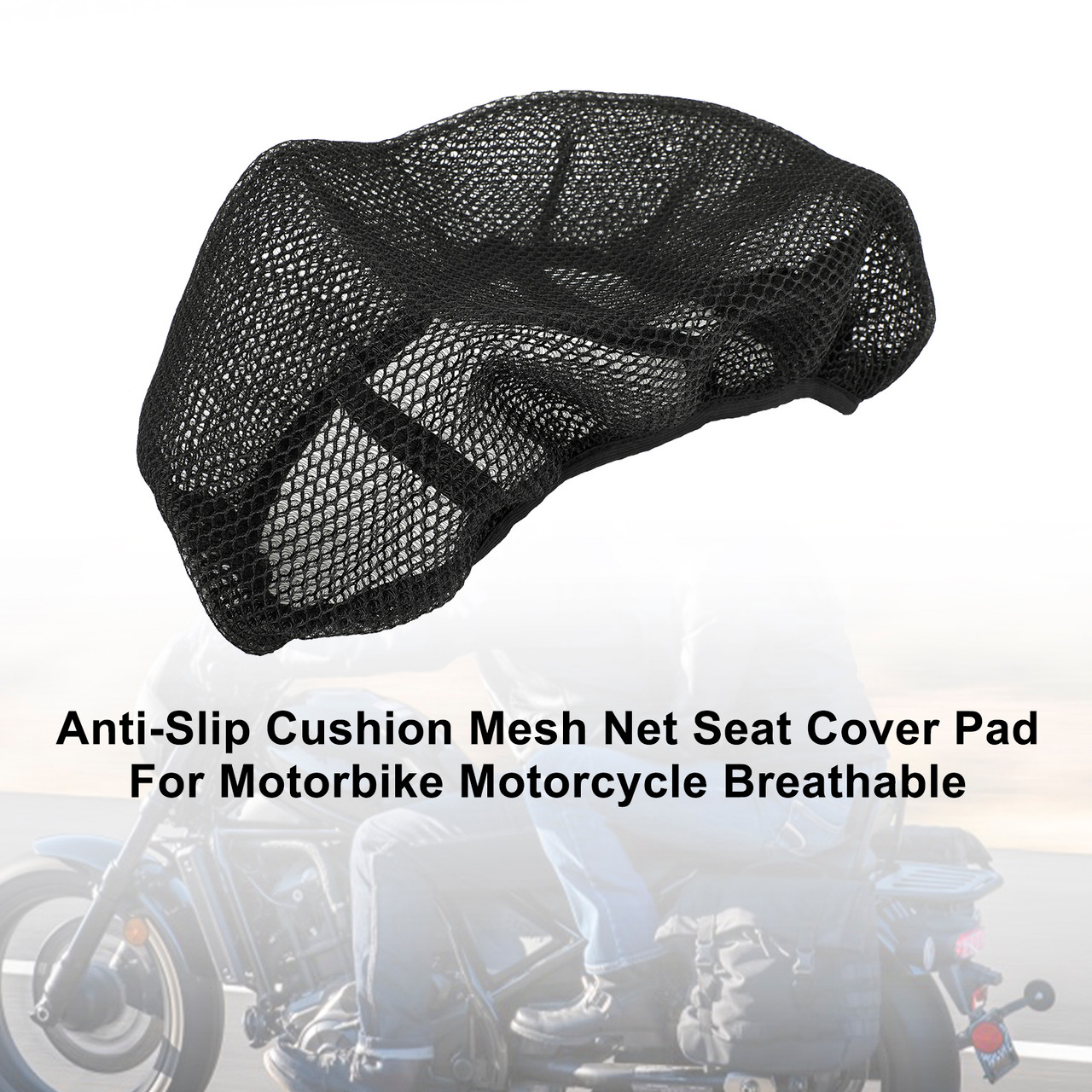 Heat-Resistant Net Seat Mesh Cover Universal L For Motorcycle Scooter Motorbike