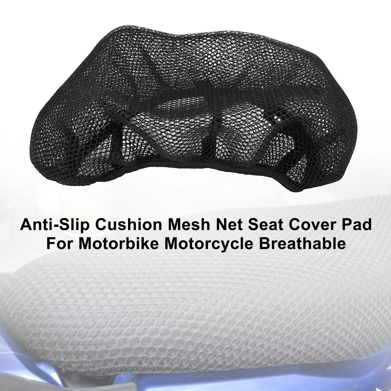 Heat-Resistant Net Seat Mesh Cover Universal M For Motorcycle Scooter Motorbike