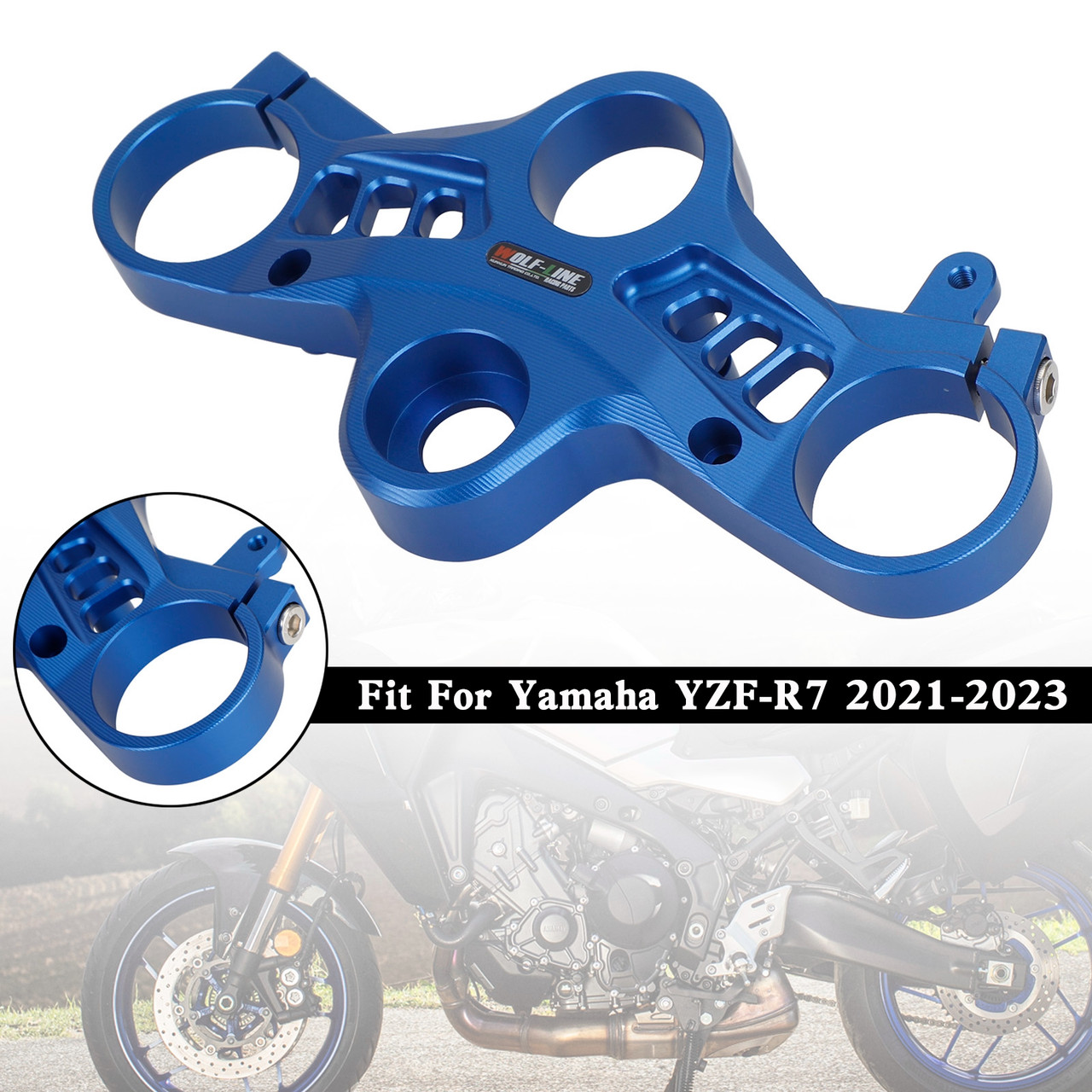 Aluminum Upper Front Top Triple Tree Clamp For Yamaha YZF-R7 2021