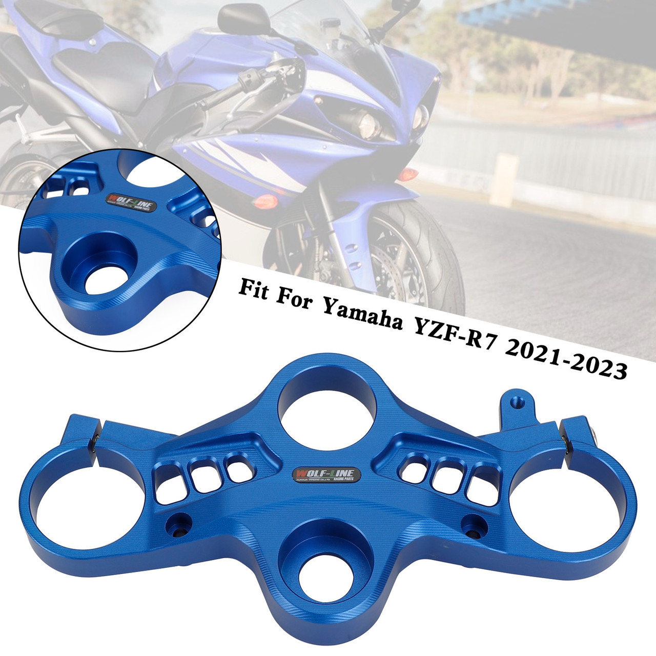 Aluminum Upper Front Top Triple Tree Clamp For Yamaha YZF-R7 2021