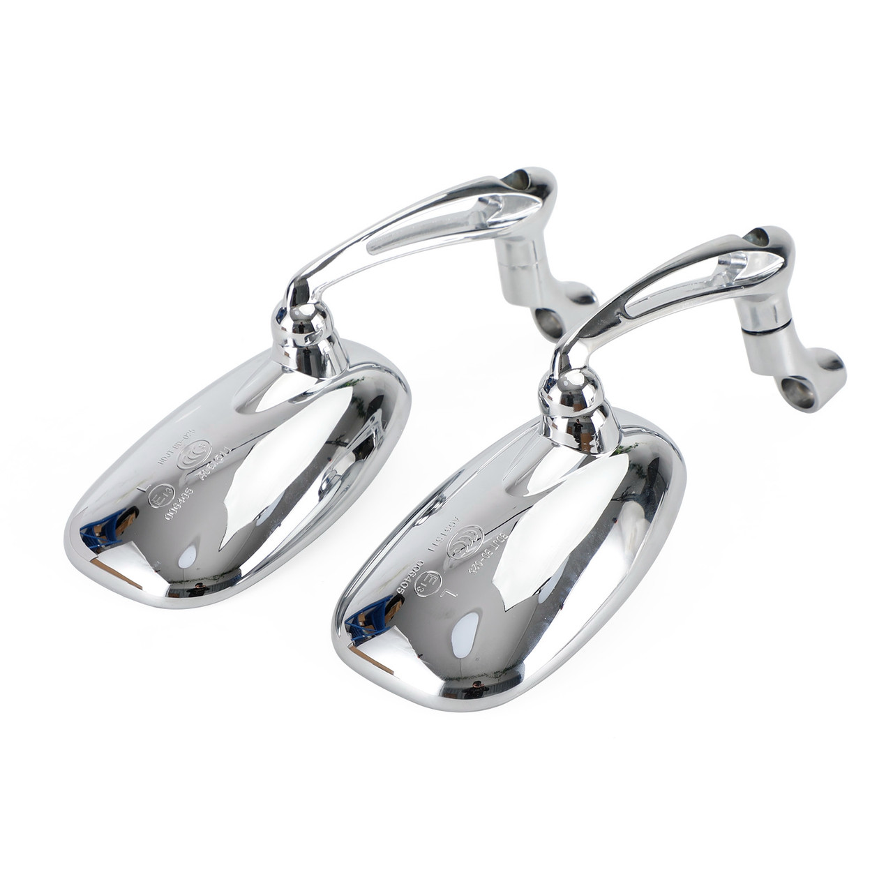 Specchietti Laterali Rotondi Neri Per Moto - Compatibili Con Honda Rebel 250, 300, 500 E Altri