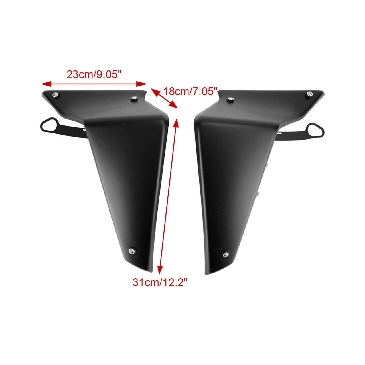 Side Spoilers Aerodynamic Wing Deflector For YAMAHA MT-09 SP FZ09 2021-2022 BLK