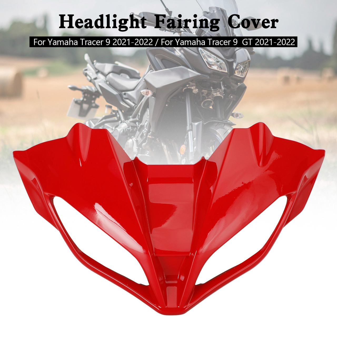 Headlight Fairing Stay Beak Nose Cone For Yamaha Tracer 9 GT 2021-2022 RED