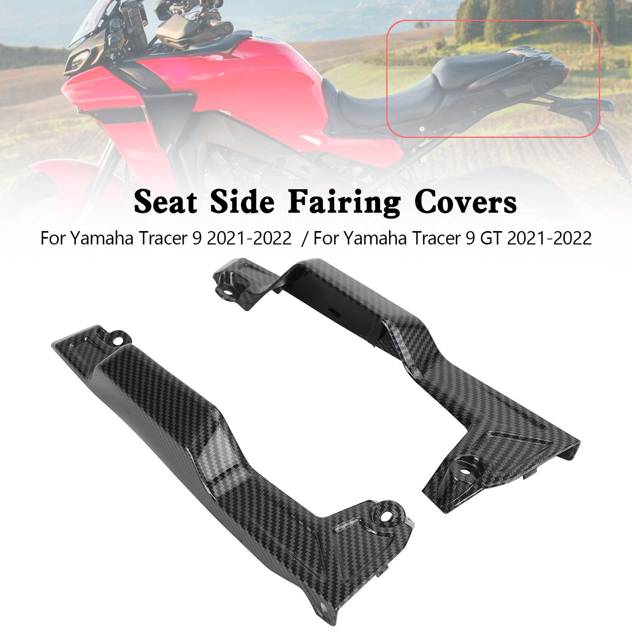 Rear Tail Seat Side Fairing Covers For Yamaha Tracer 9 GT 2021-2022 CBN