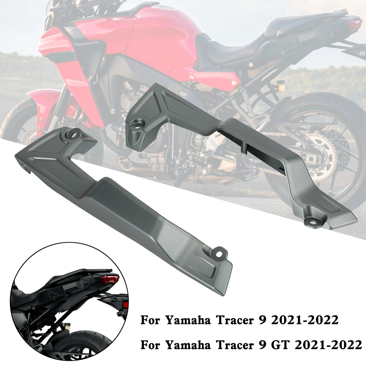 Rear Tail Seat Side Fairing Covers For Yamaha Tracer 9 GT 2021-2022 GRN