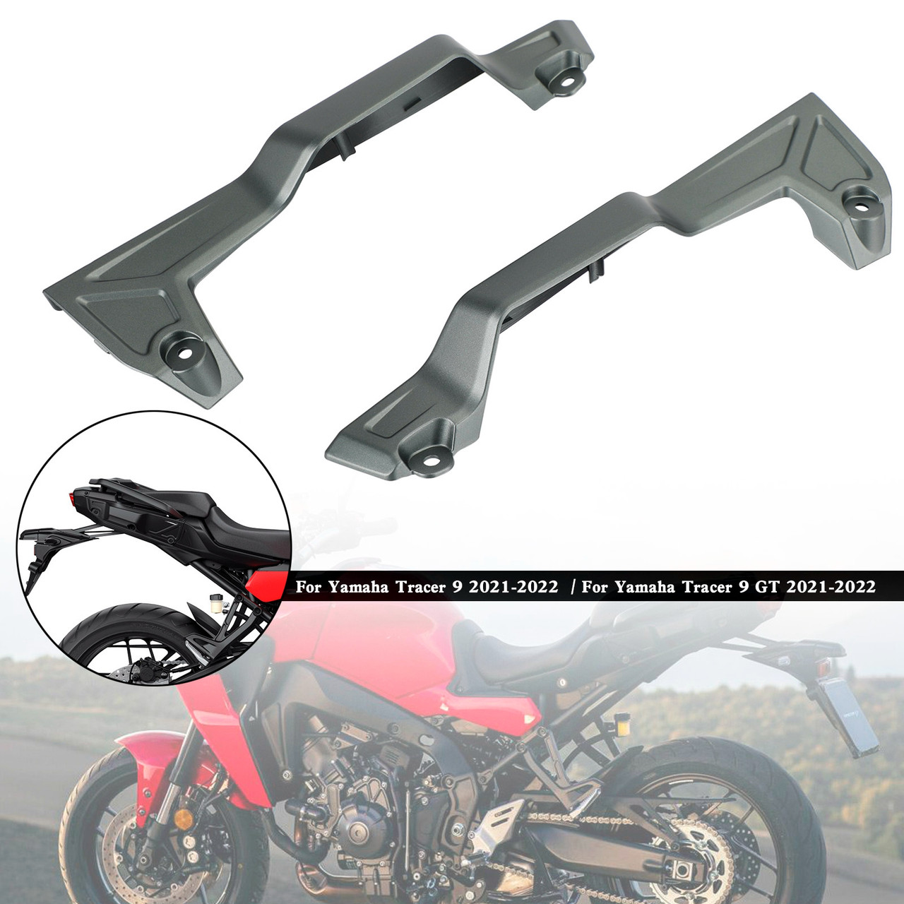 Rear Tail Seat Side Fairing Covers For Yamaha Tracer 9 GT 2021-2022 GRN