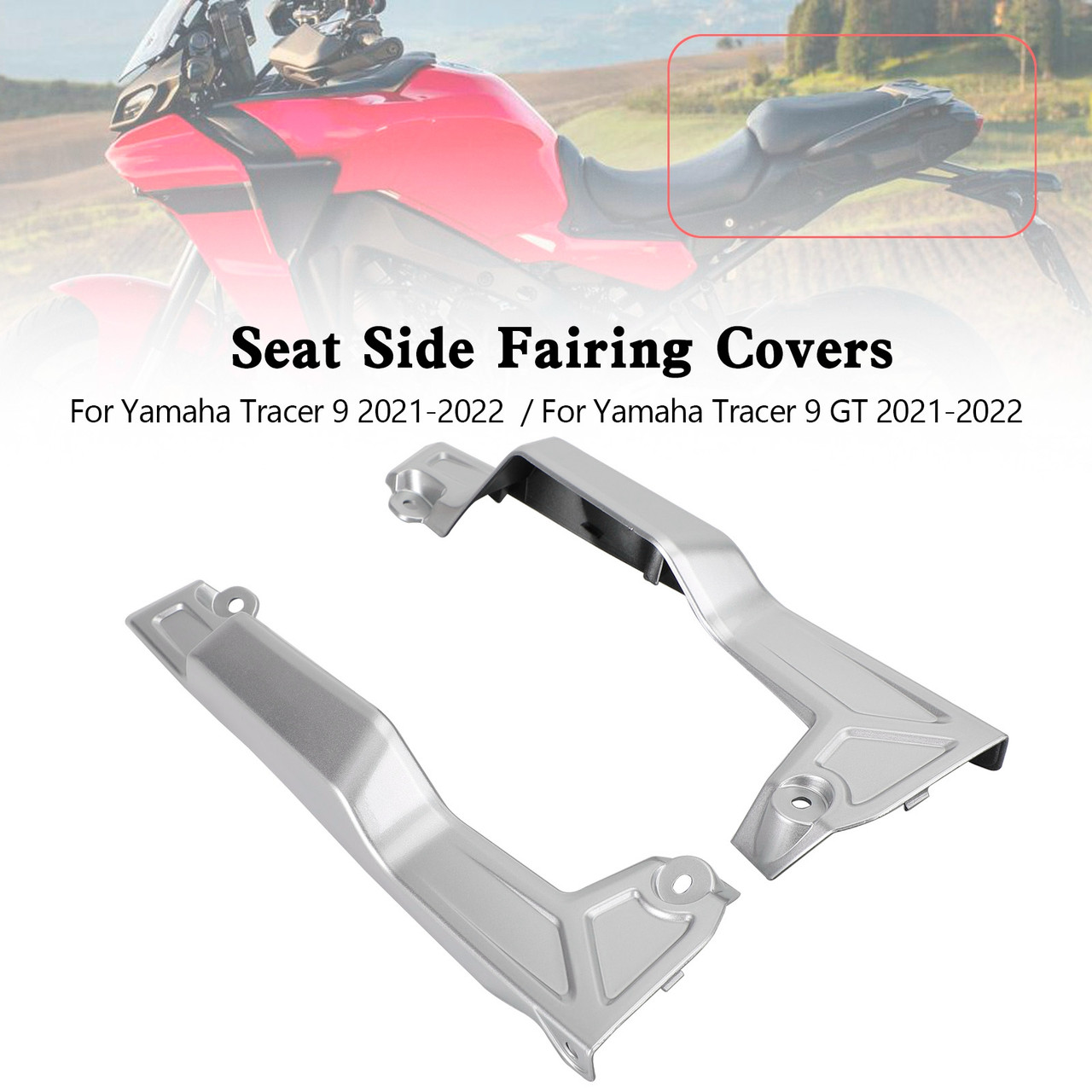 Rear Tail Seat Side Fairing Covers For Yamaha Tracer 9 GT 2021-2022 SIL