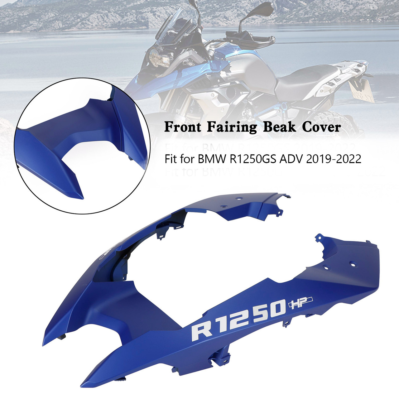 19-22 BMW R1250GS ADV Front Nose Fairing Beak Fender Cover BLU