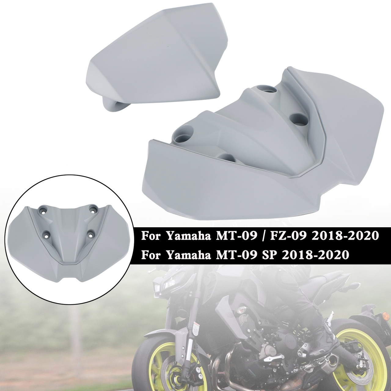 Headlight Fairing Windshield Cover For Yamaha MT-09 FZ09 MT-09 SP 2018-2020 GRA