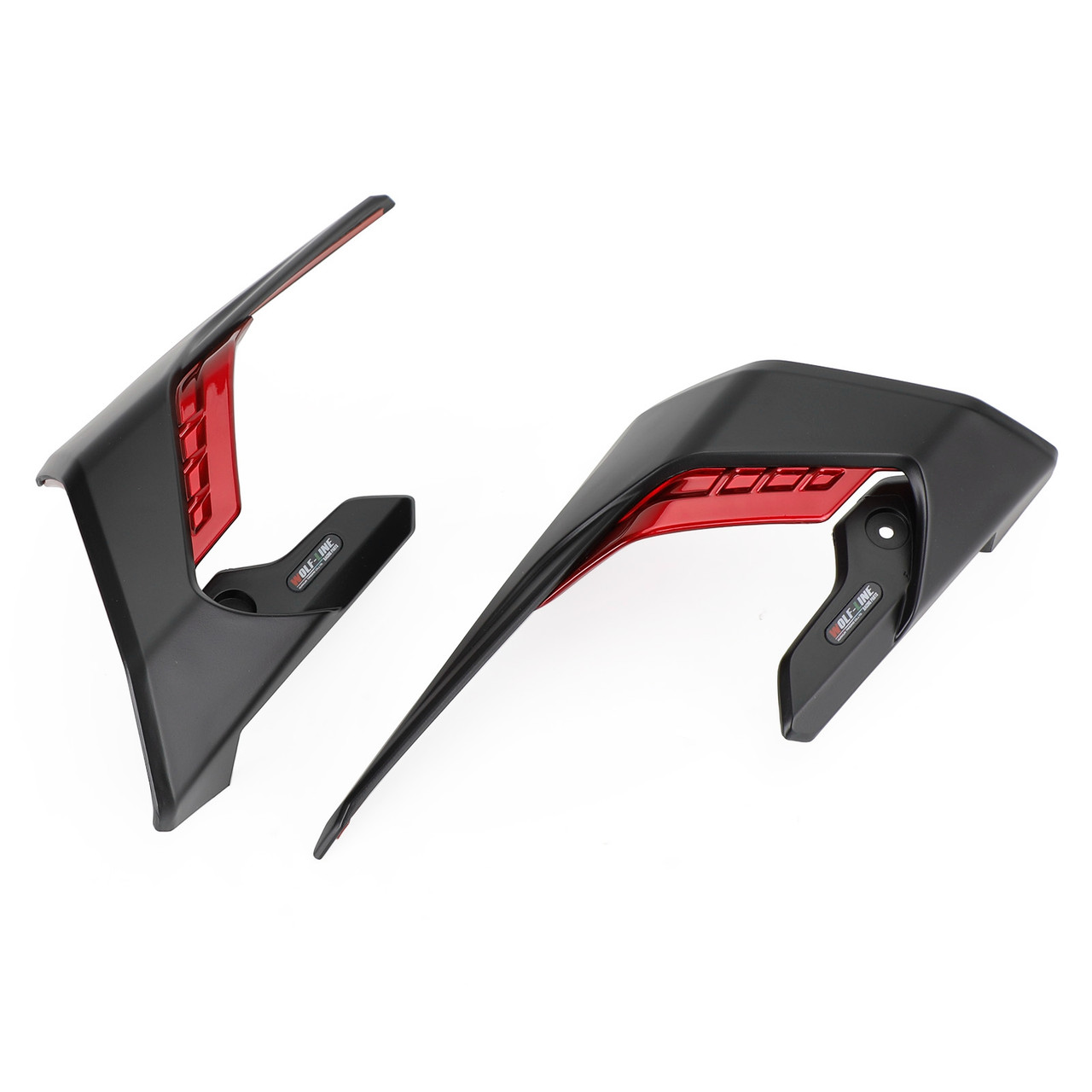 Side Spoilers Aerodynamic Wing Deflector Fairing For Honda CB650R 2019-2023 RED