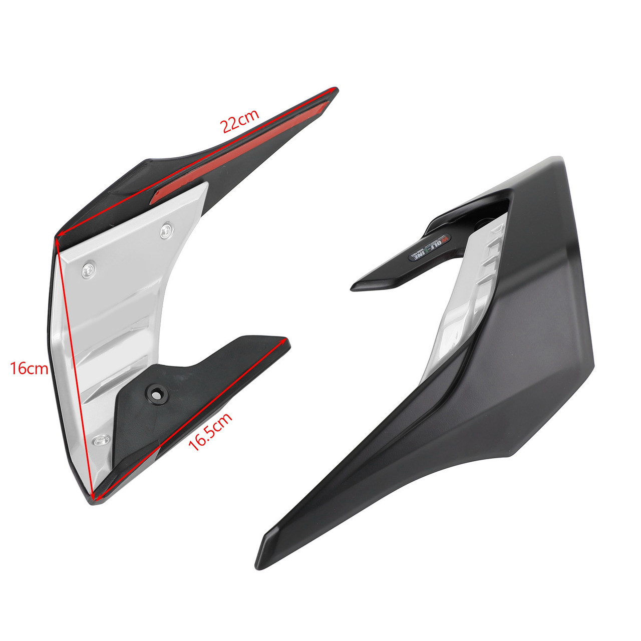 Side Spoilers Aerodynamic Wing Deflector Fairing For Honda CB650R 2019-2023 SIL Side Spoilers Aerodynamic Wing Deflector Fairing For Honda CB650R 2019-2023 SIL