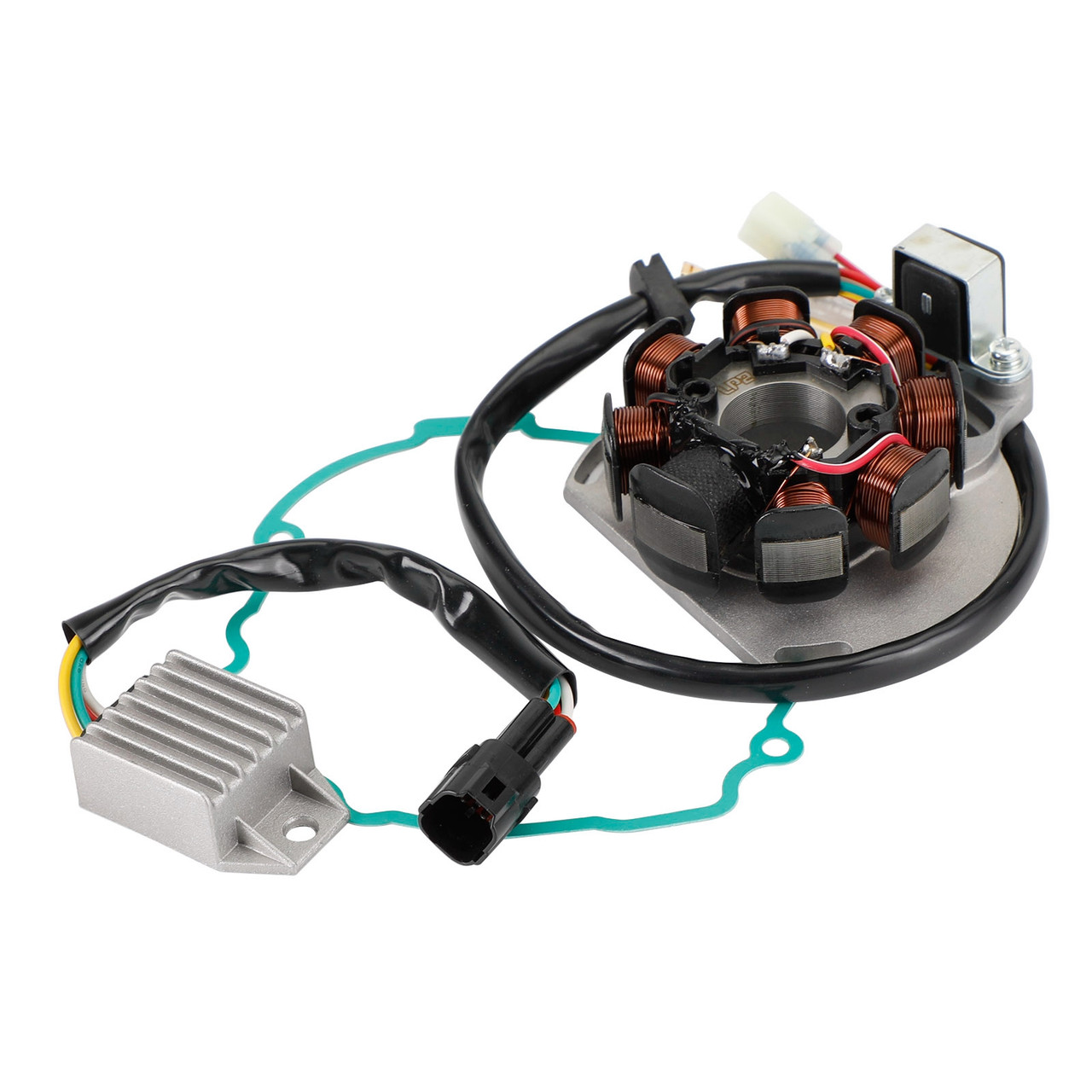 2005 200 EXC SM (2K-3) Magneto Coil Stator + Voltage Regulator + Gasket Assy 54839204000 / 80011034000 / 50330040100