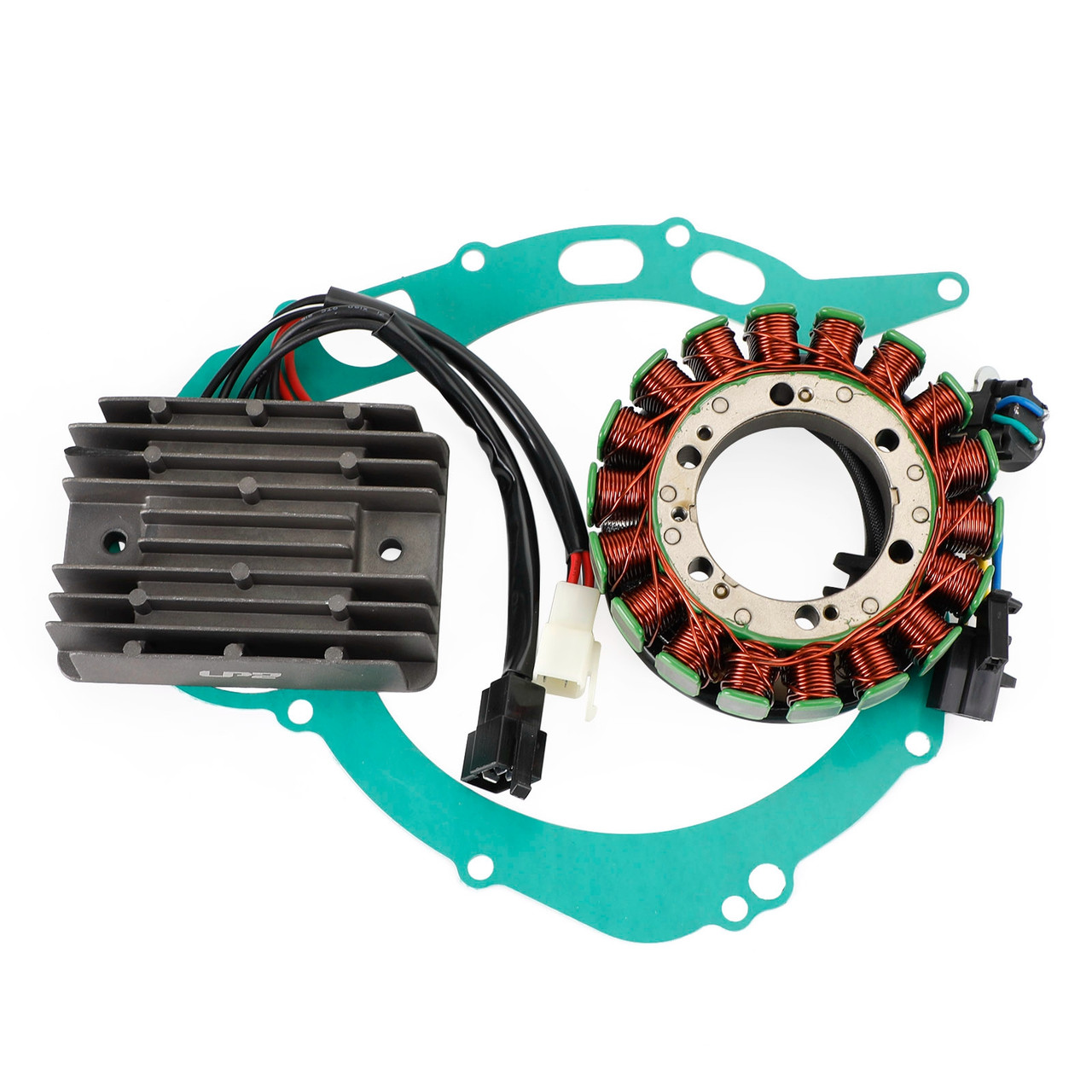 1998-2003 Suzuki TL1000R 1997-2001 TL1000S Magneto Coil Stator + Voltage Regulator + Gasket Assy