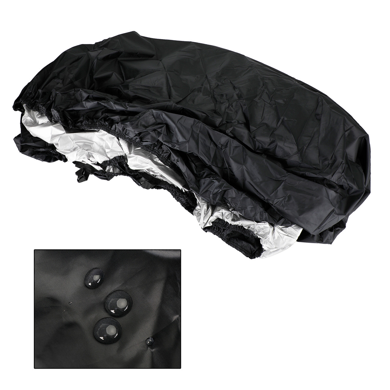 Heavy Duty Boat Cover Waterproof Black For 14-16Ft Fishing Ski Bass Shelter