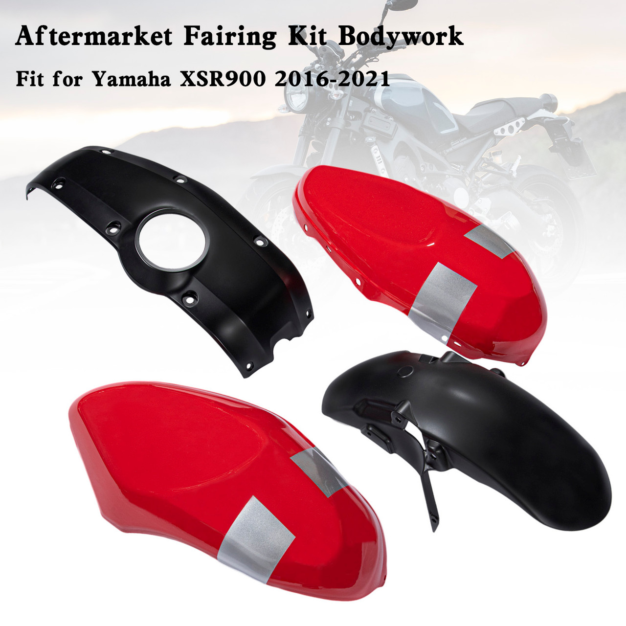 ZXMT Unpainted White ABS Fairing Kit – Yamaha YZF R6 2008-2016 – Raw Plastic