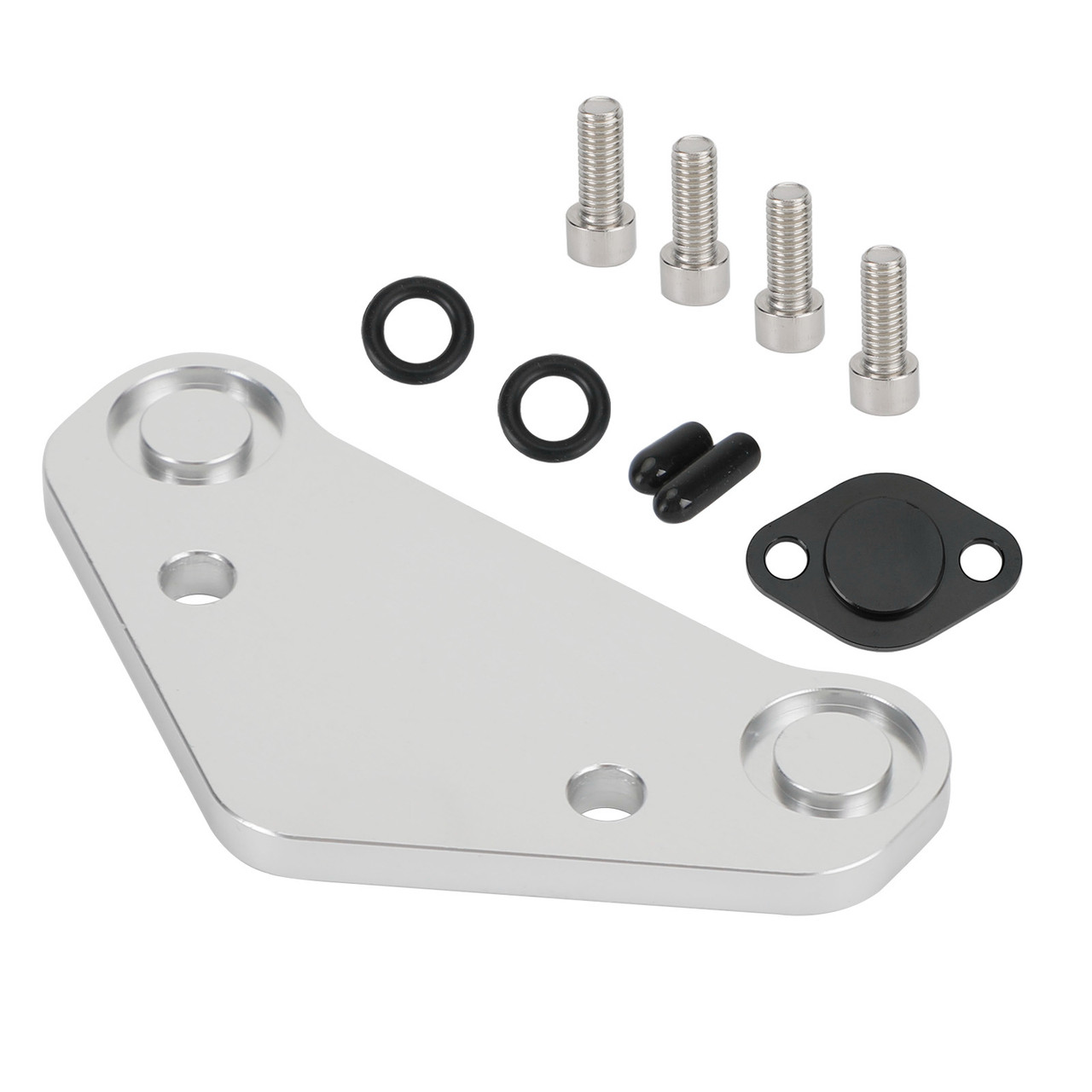 Crank Case Oil Block Off Plate Cover Cap drain For Kawasaki 650sx
