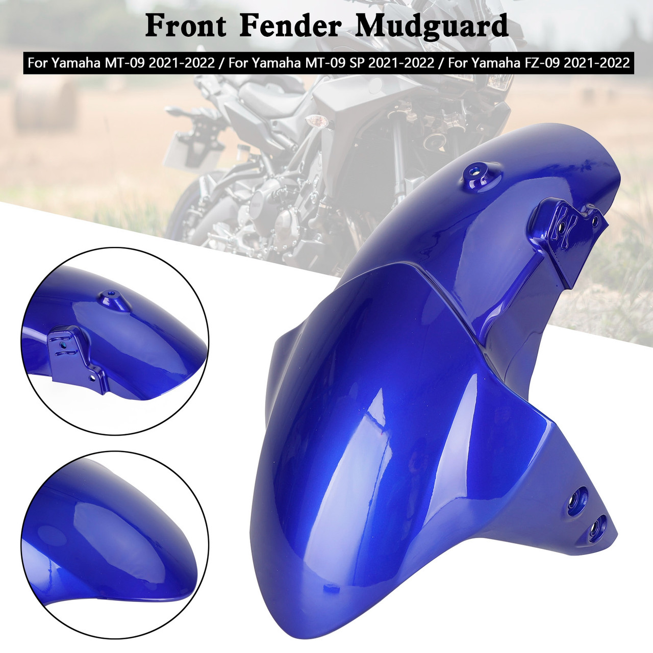 Front Fender Mudguard Fairing For Yamaha MT-09 FZ-09 MT09 SP 2021-2022 BLU