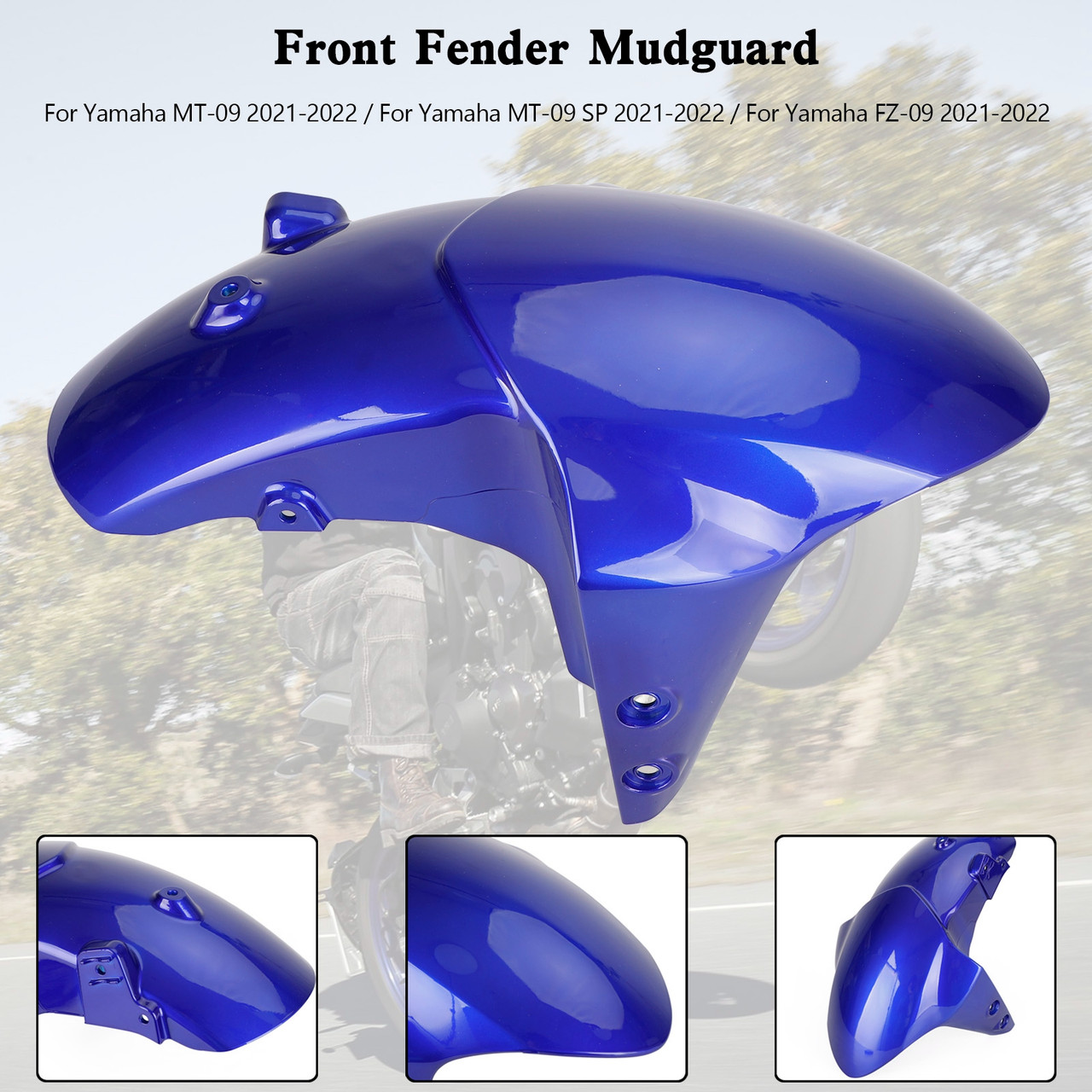 Front Fender Mudguard Fairing For Yamaha MT-09 FZ-09 MT09 SP 2021-2022 BLU
