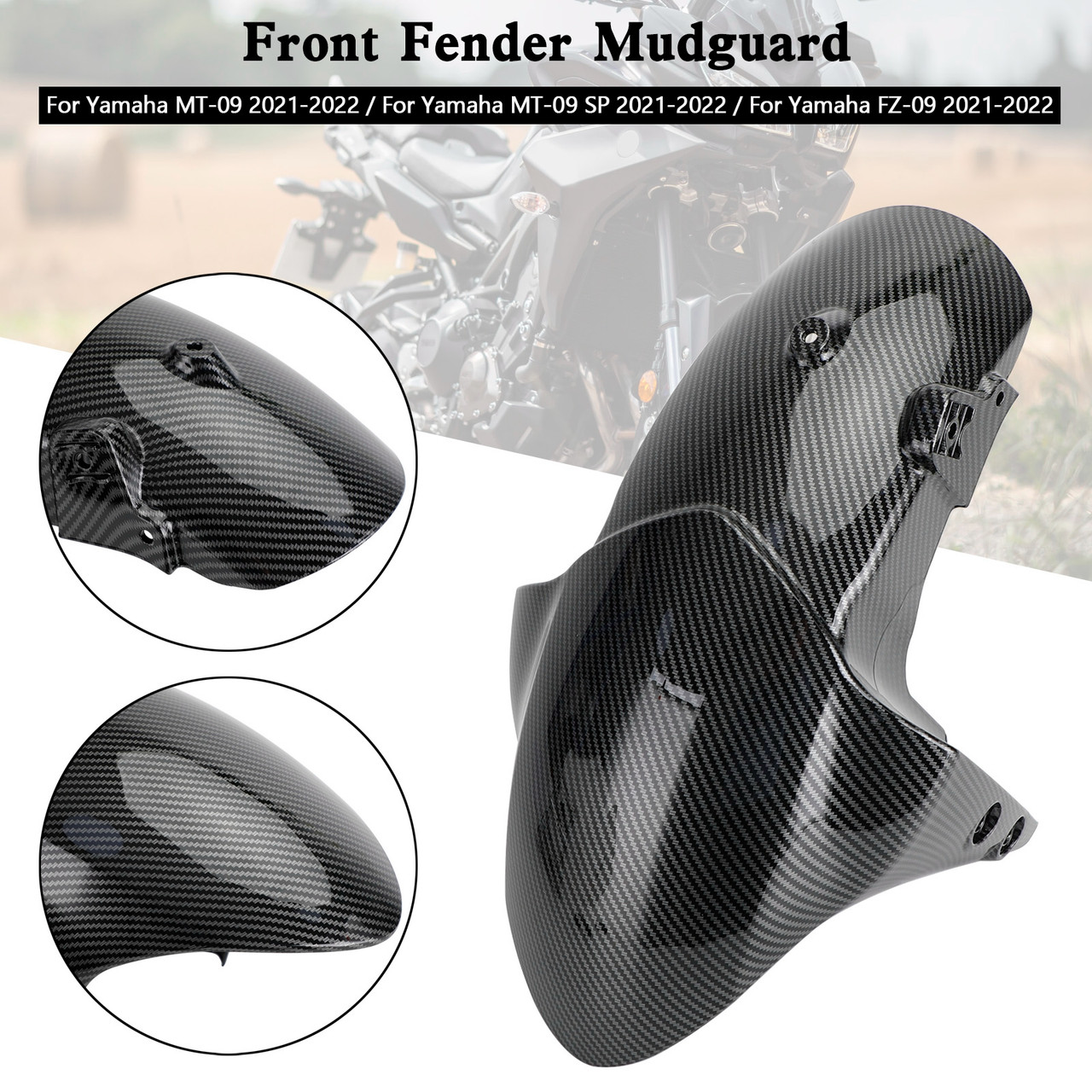 Front Fender Mudguard Fairing For Yamaha MT-09 FZ-09 MT09 SP 2021-2022 CBN