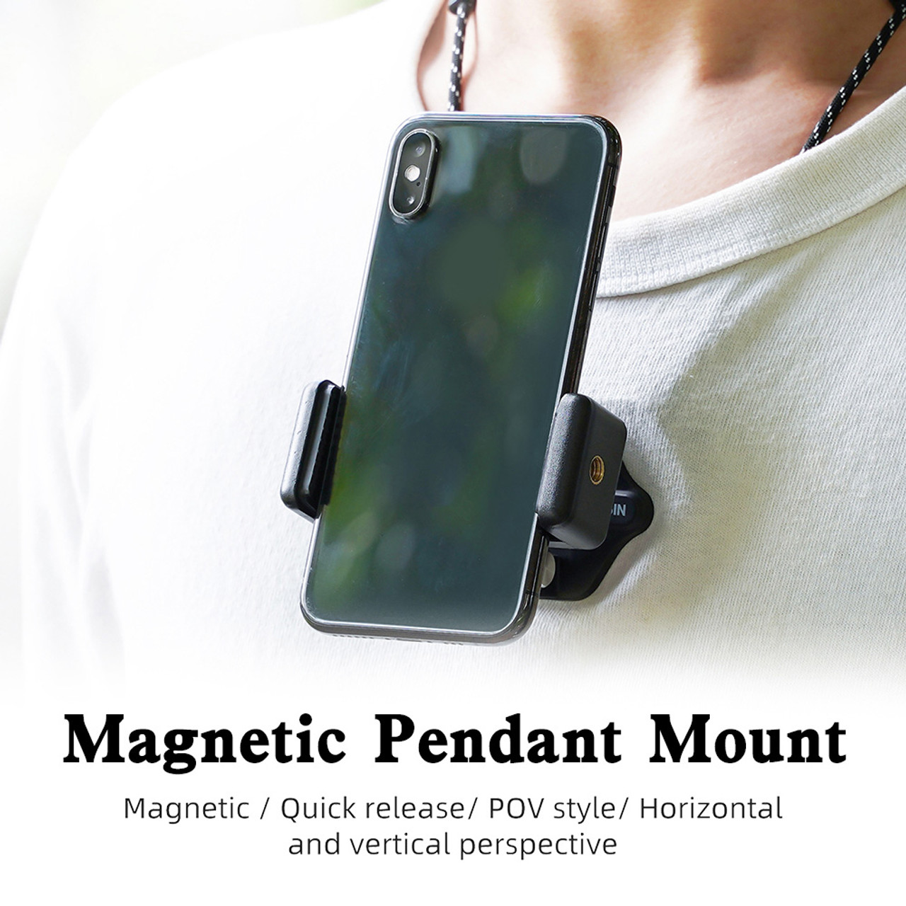 Magnetic Mount for GoPro and Most Action Cameras Magnetic Neck Bracket